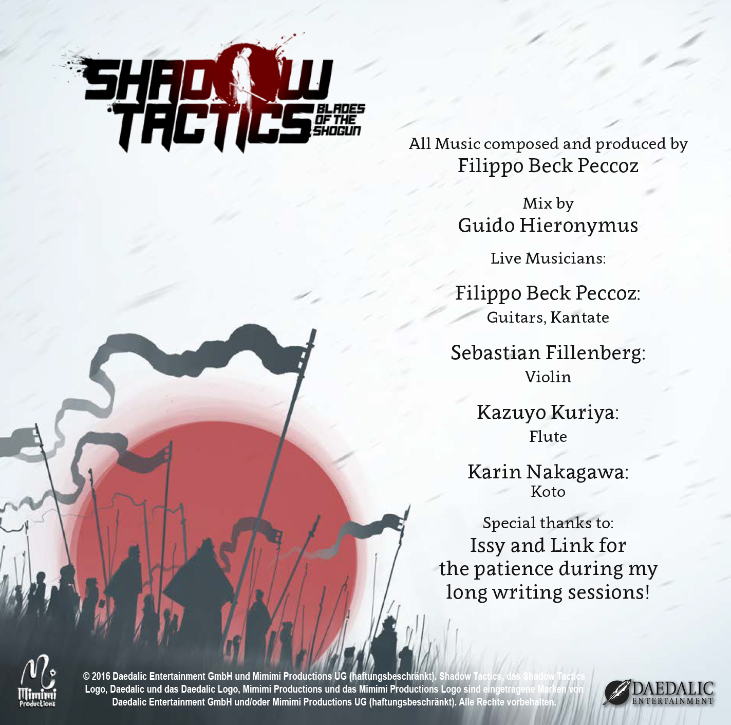 Shadow Tactics: Blades of the Shogun - Official Soundtrack screenshot 2