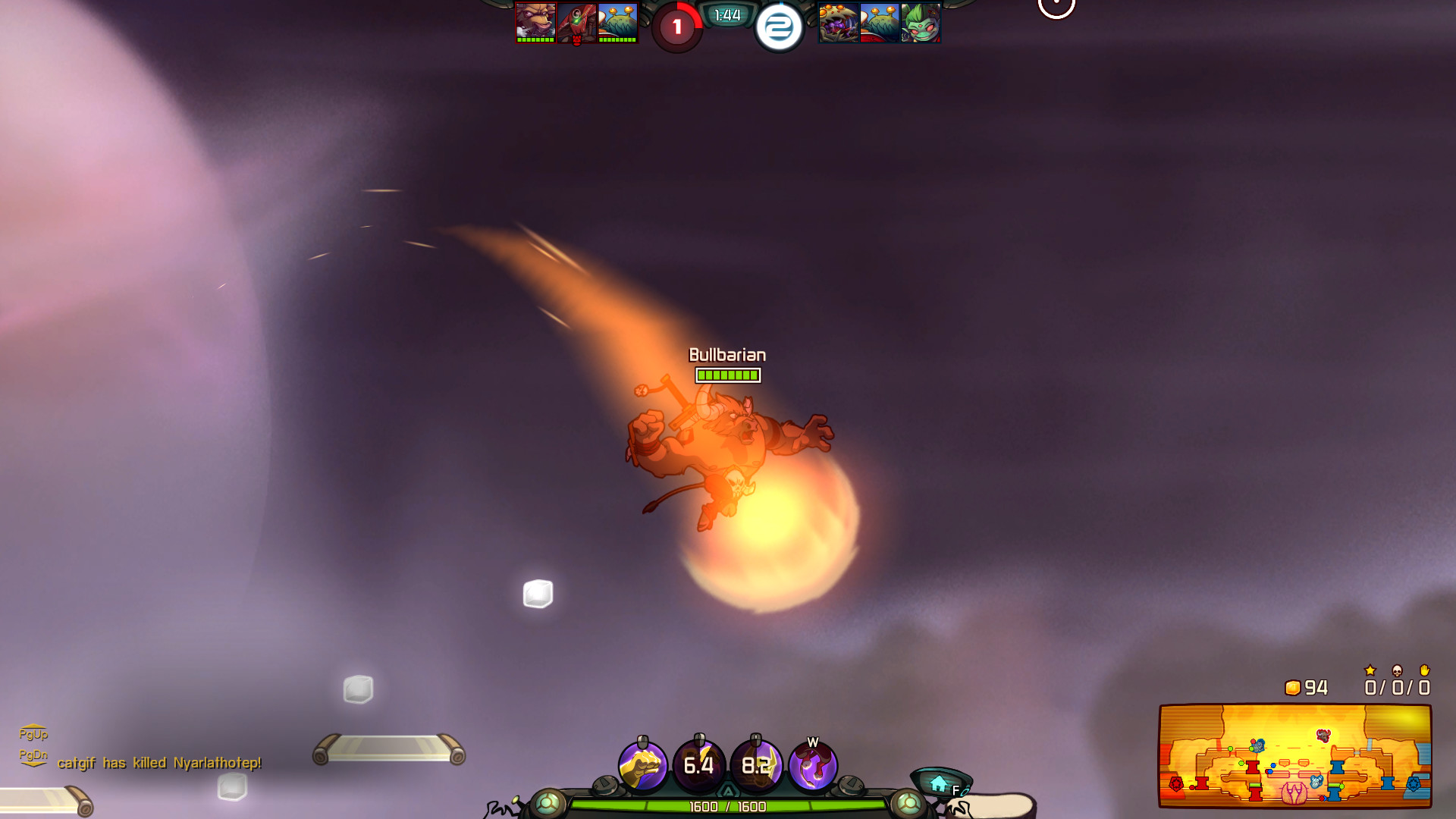 Awesomenauts - Bullbarian Deadlift Skin screenshot 1