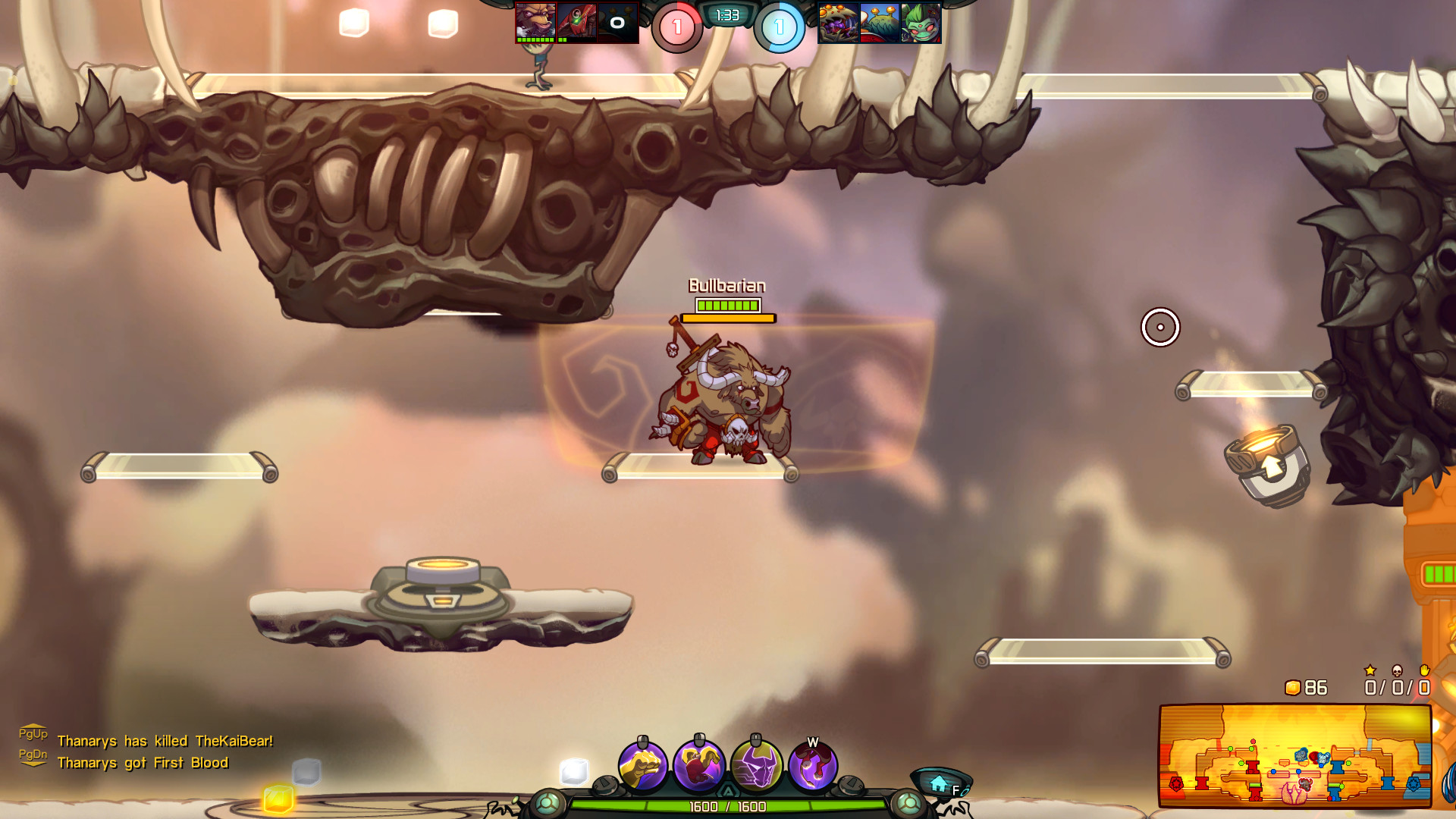 Awesomenauts - Bullbarian Deadlift Skin screenshot 2