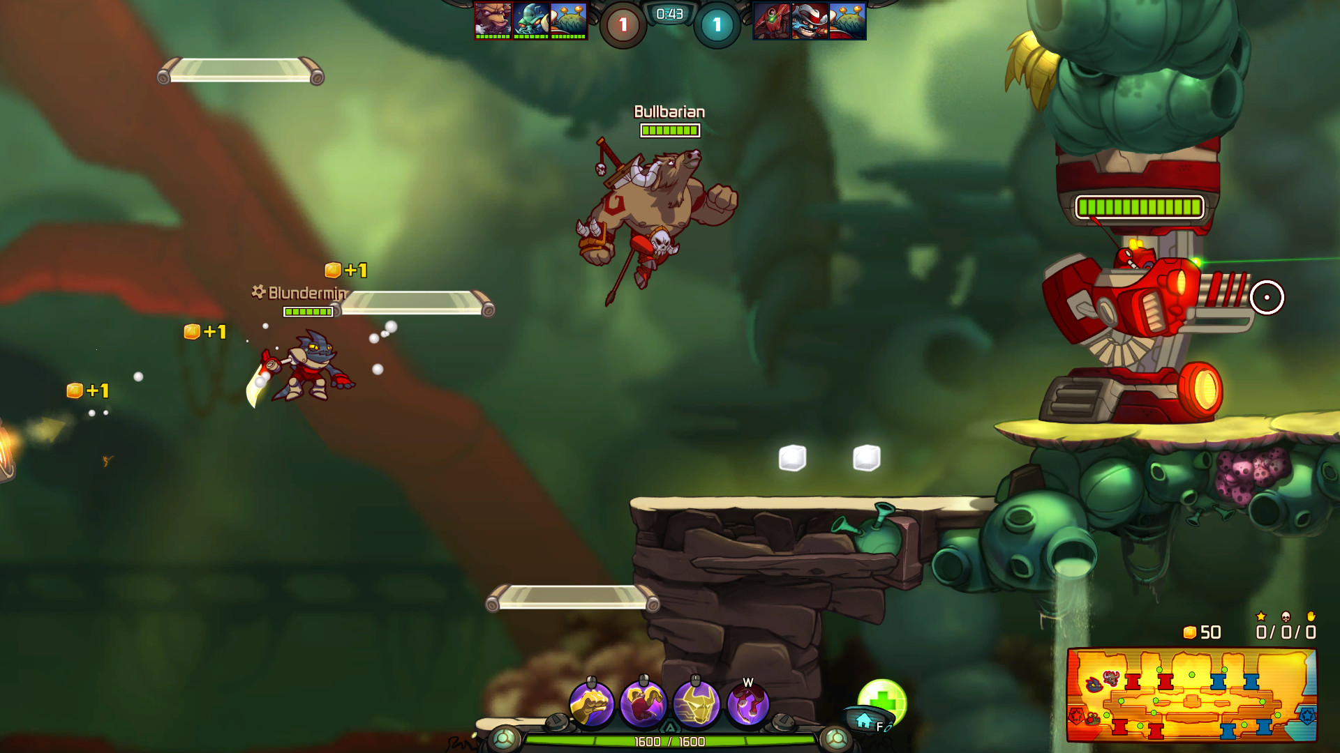 Awesomenauts - Bullbarian Deadlift Skin screenshot 3