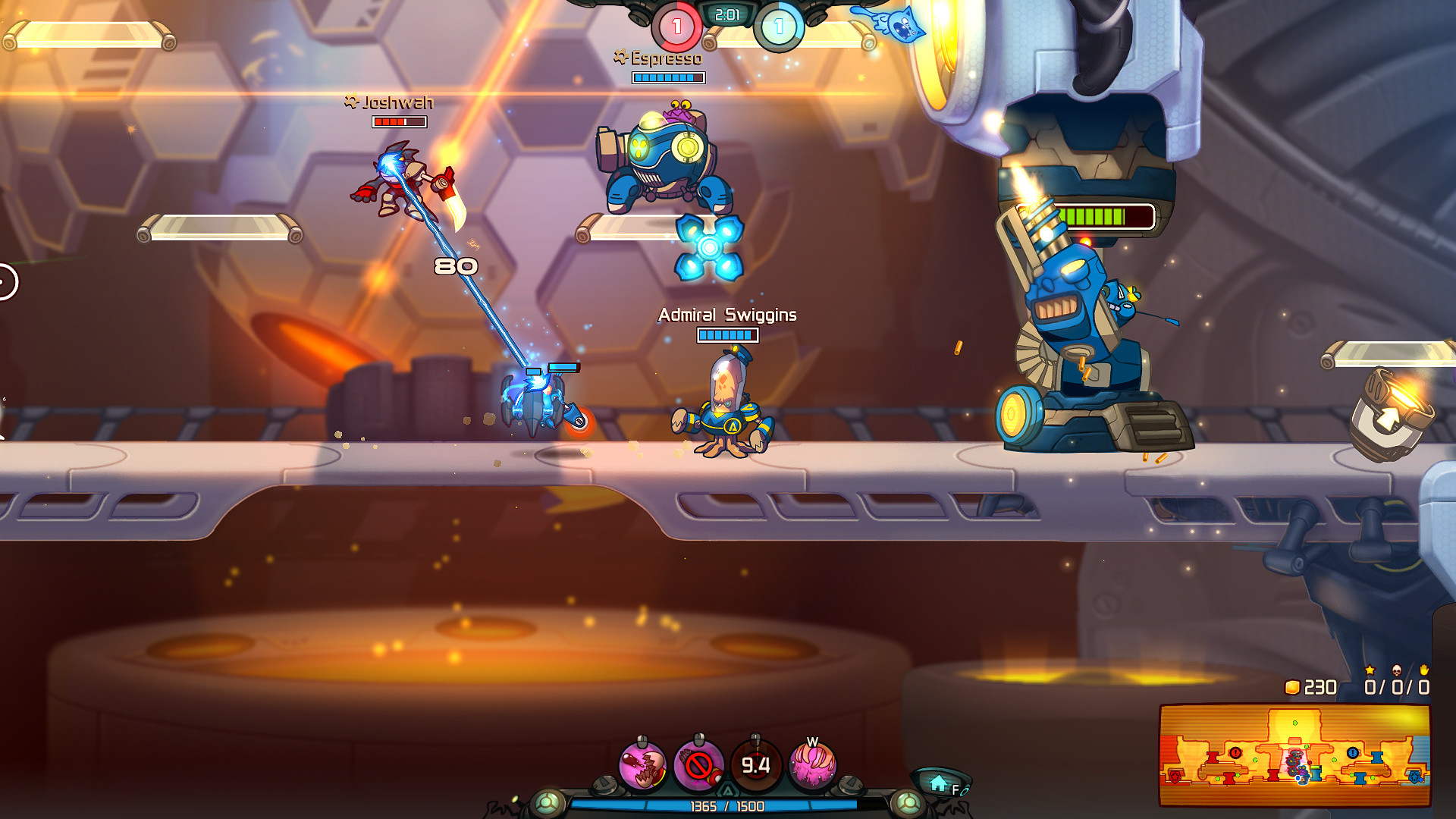 Admiral Swiggins - Awesomenauts Character screenshot 6