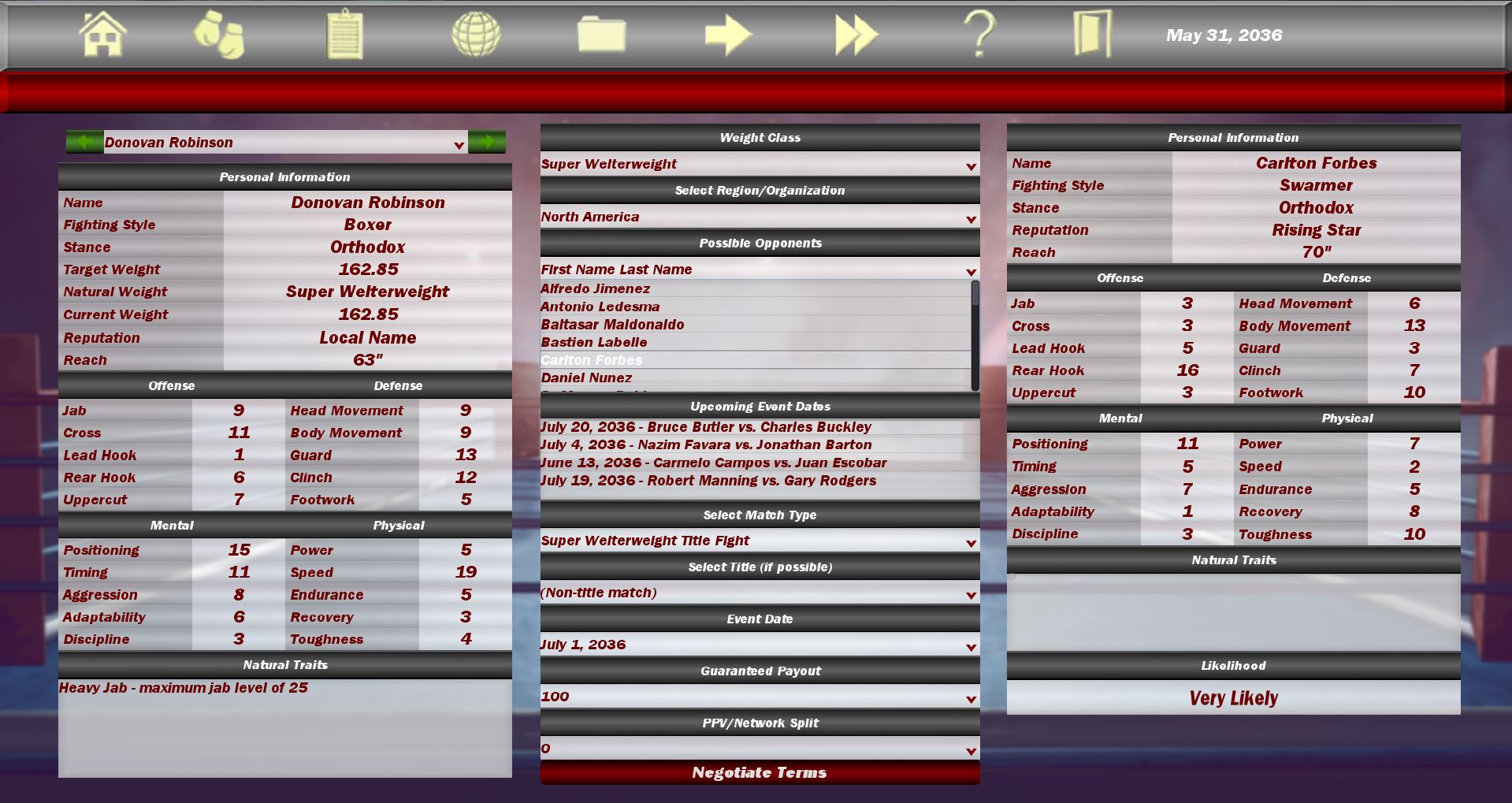 World Boxing Manager screenshot 6