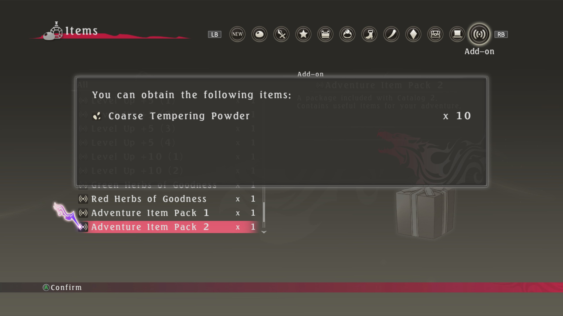 Tales of Berseria™ - Adventure Item Pack 2 screenshot 1