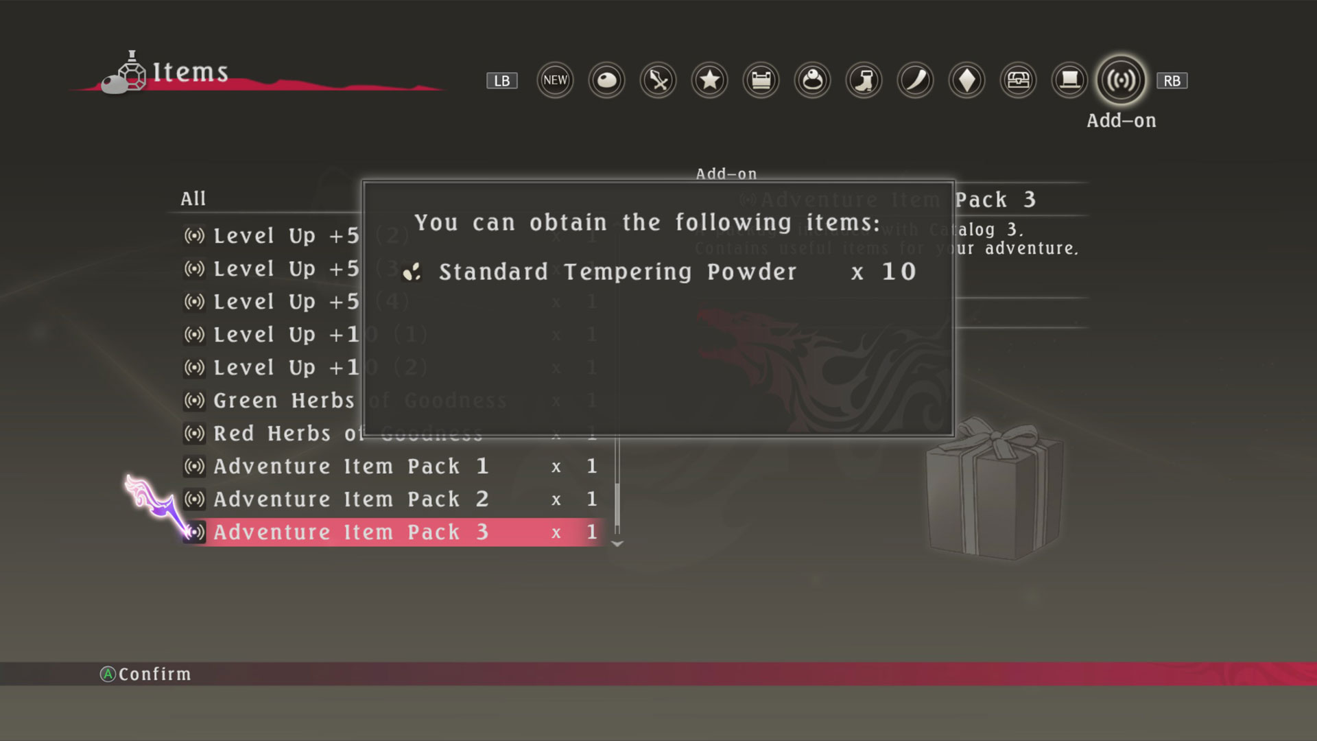 Tales of Berseria™ - Adventure Item Pack 3 screenshot 1