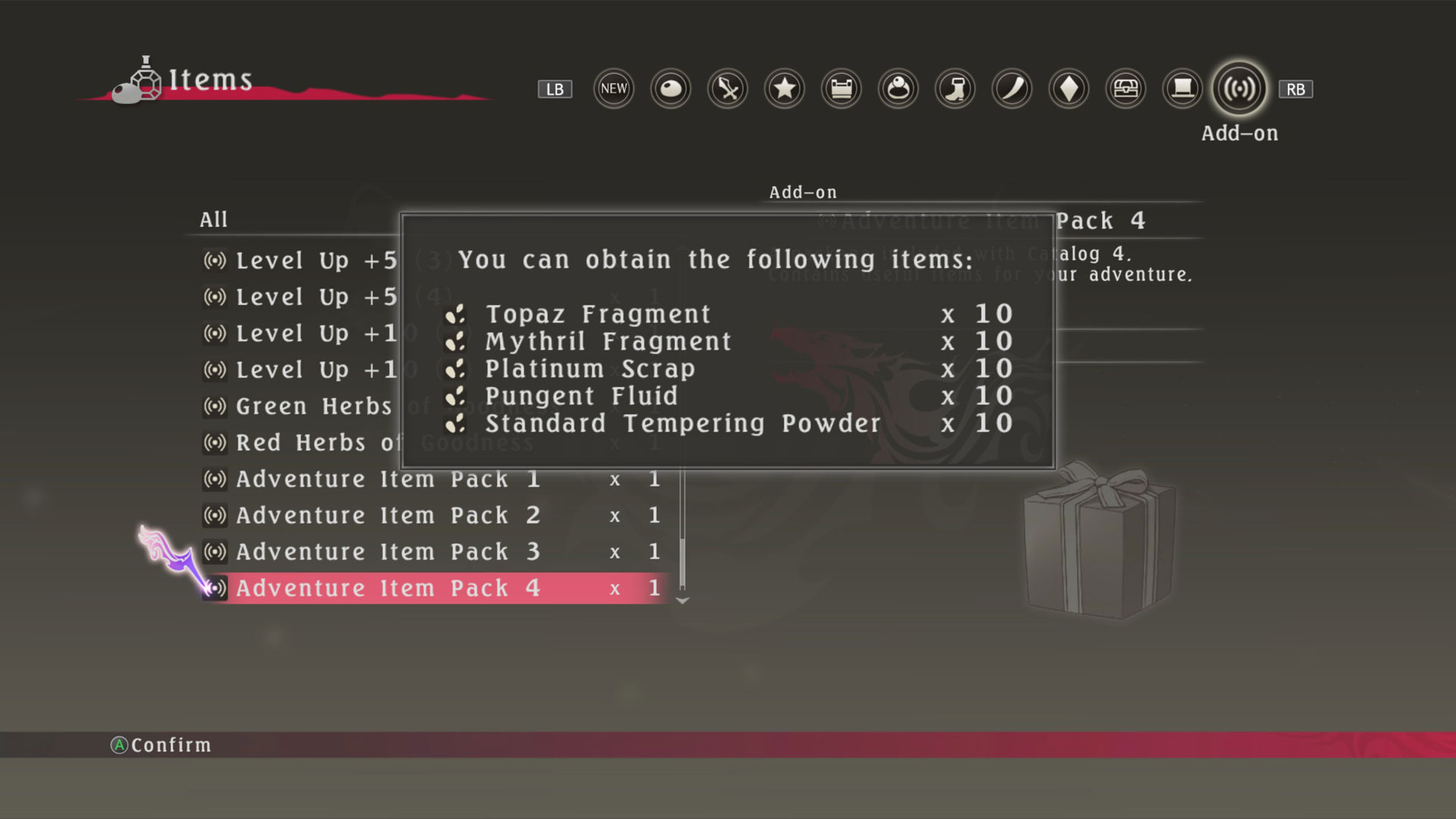Tales of Berseria™ - Adventure Item Pack 4 screenshot 1