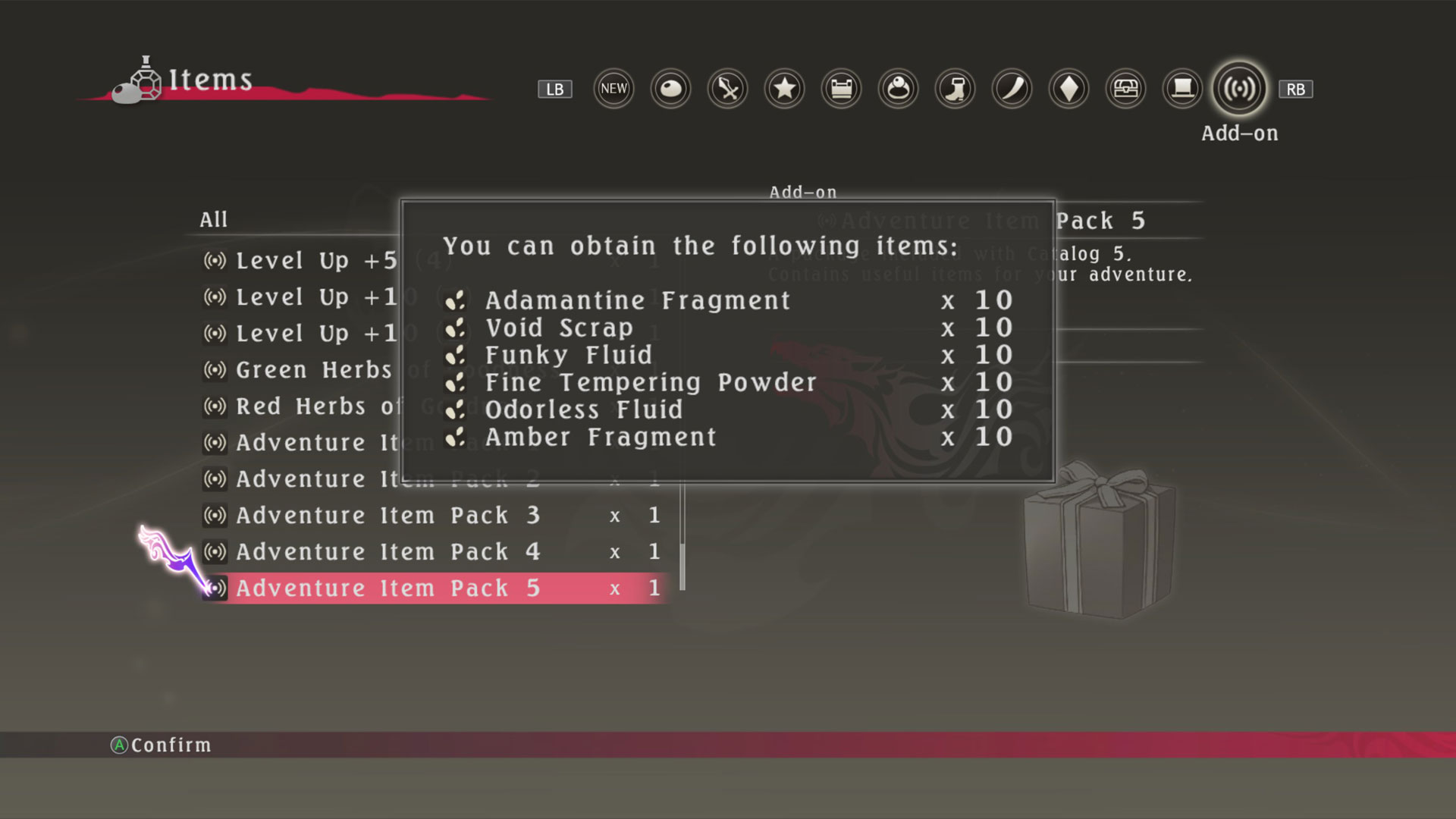 Tales of Berseria™ - Adventure Item Pack 5 screenshot 1
