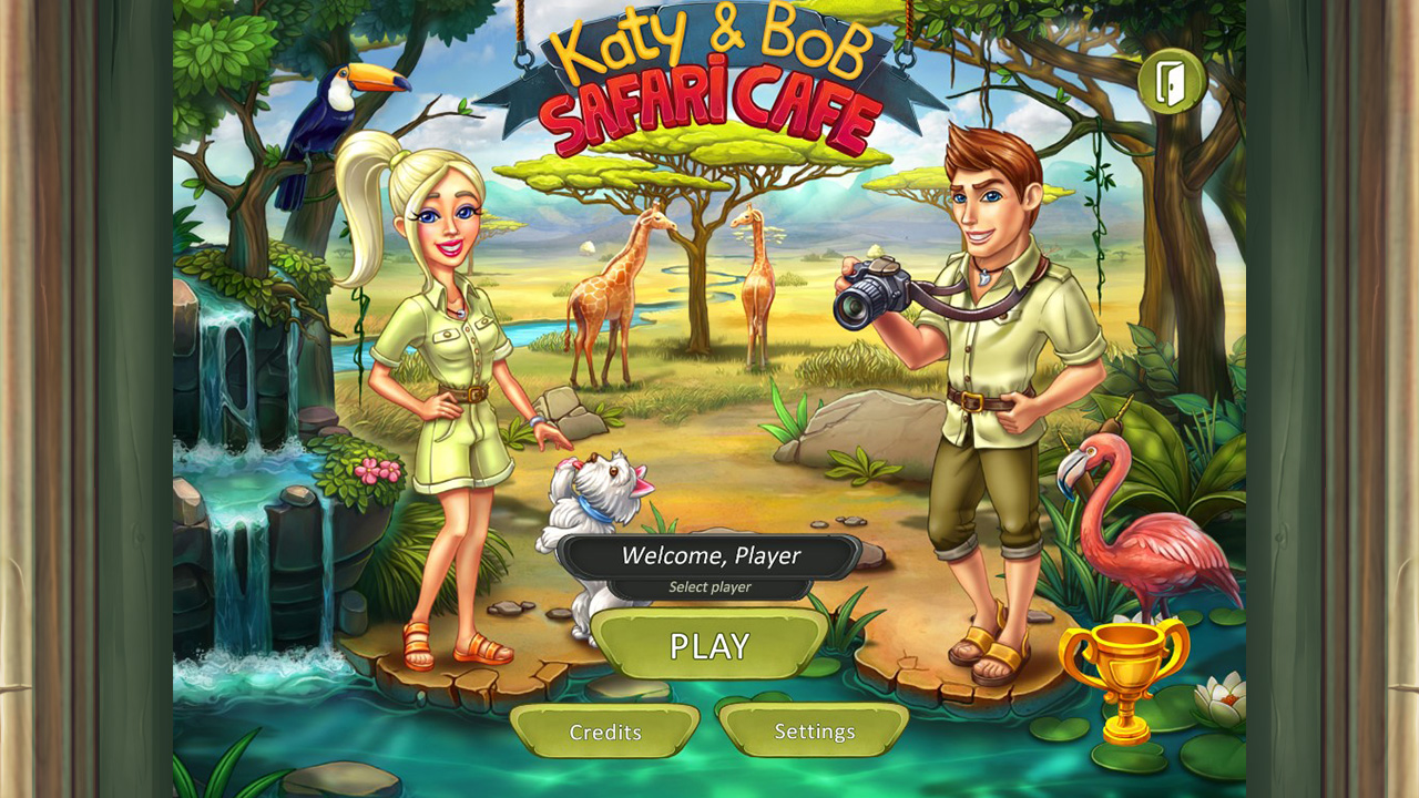 Katy and Bob: Safari Cafe screenshot 1