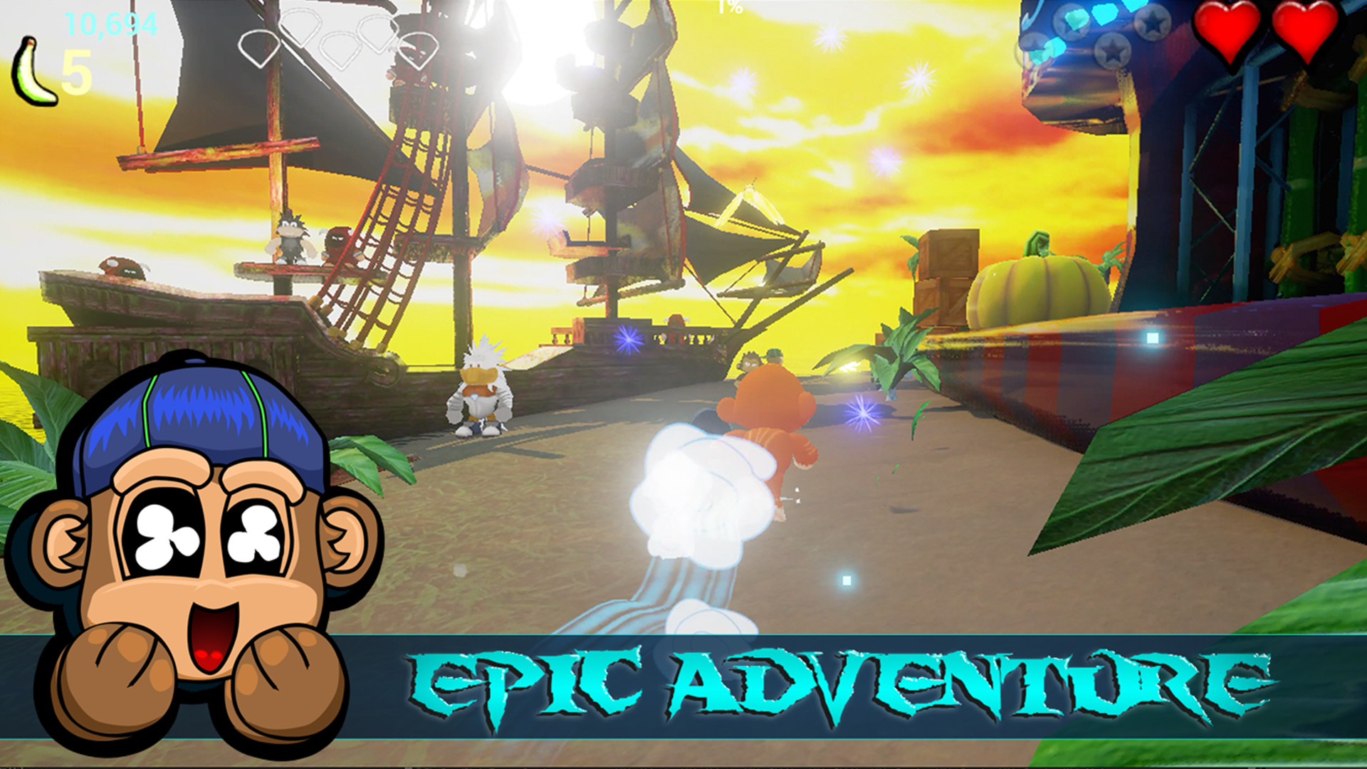 Monkey Land 3D: Reaper Rush screenshot 1