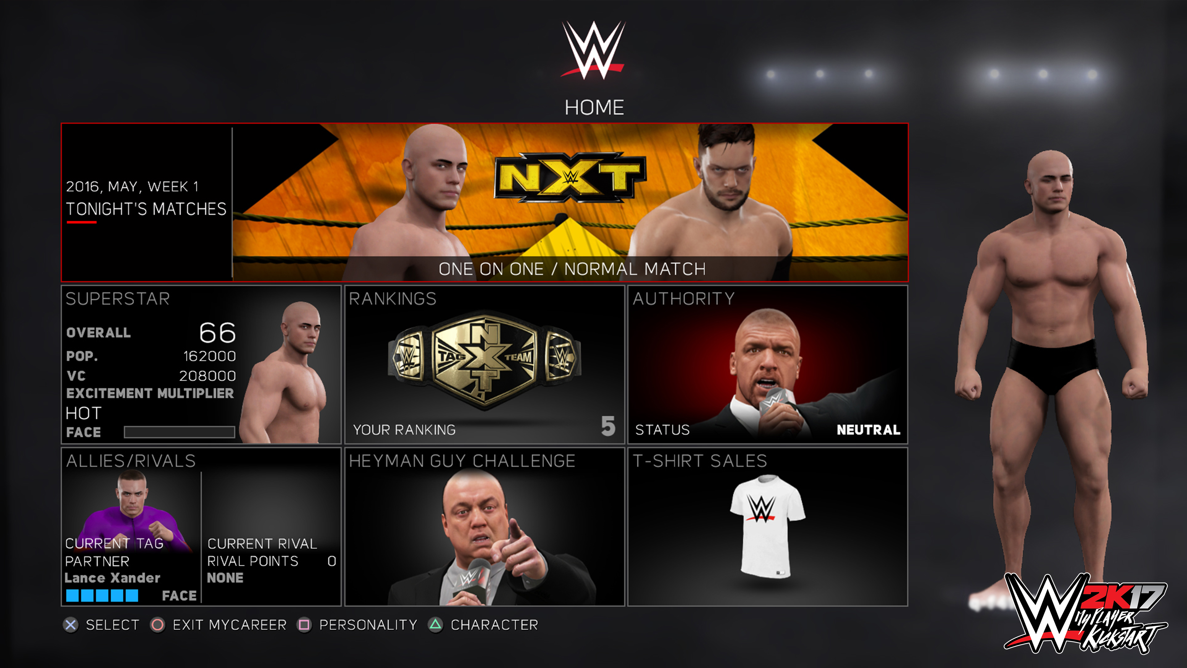 WWE 2K17 - MyPlayer Kick Start screenshot 2