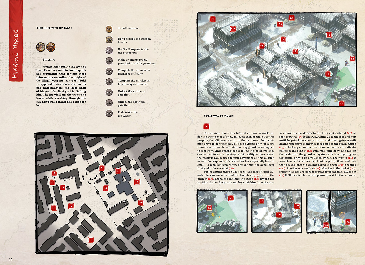 Shadow Tactics: Blades of the Shogun - Artbook & Strategy Guide screenshot 3