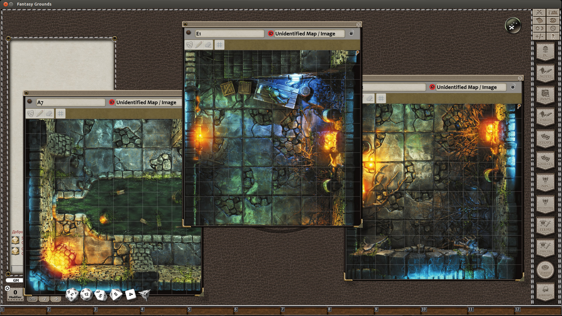 Fantasy Grounds - Black Scrolls Sewer (Map Pack) screenshot 3