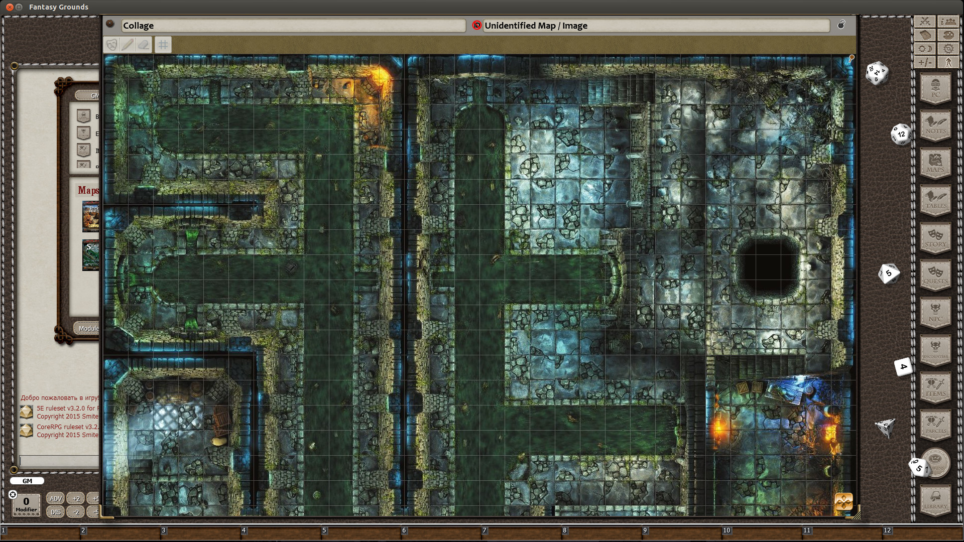 Fantasy Grounds - Black Scrolls Sewer (Map Pack) screenshot 2
