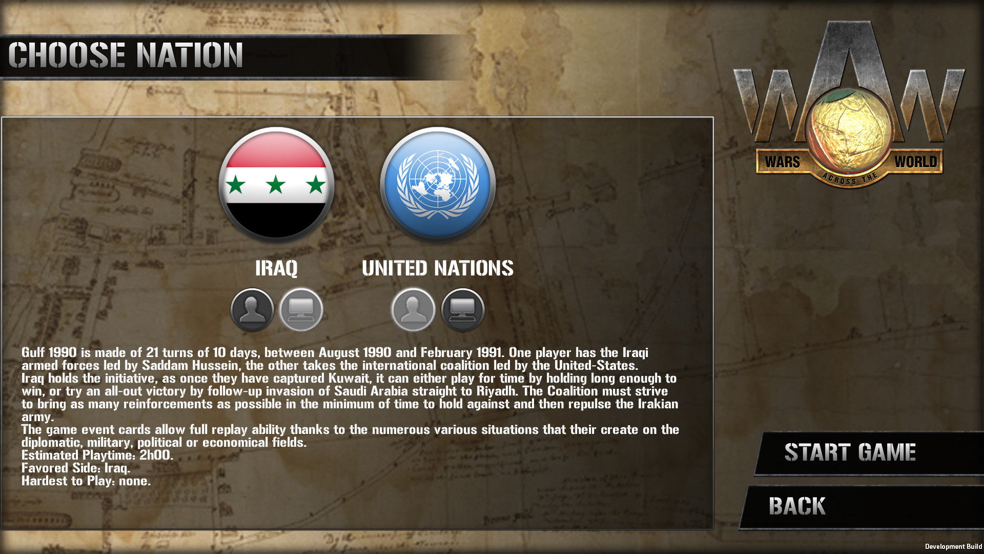 Wars Across the World: Gulf 1990 screenshot 2