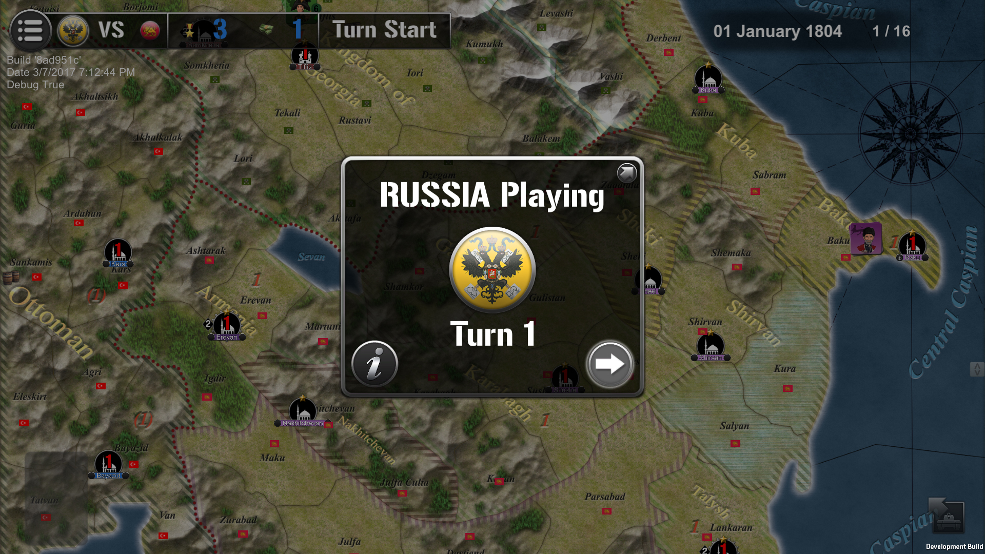 Wars Across the World: Kavkaz 1804 screenshot 3