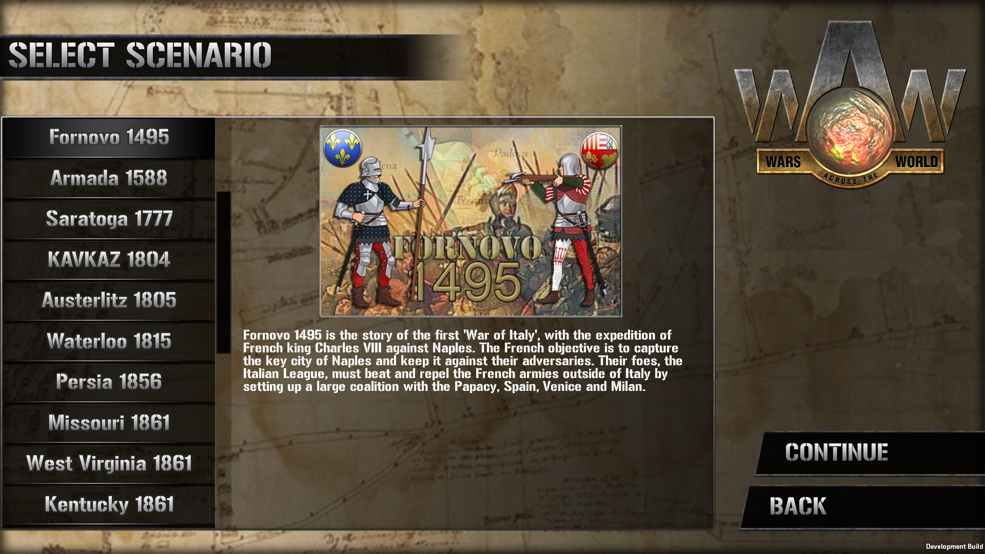 Wars Across the World: Fornovo1495 screenshot 1