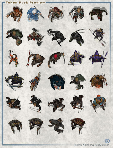 Fantasy Grounds - Heroic Characters 10 (Token Pack) screenshot 1