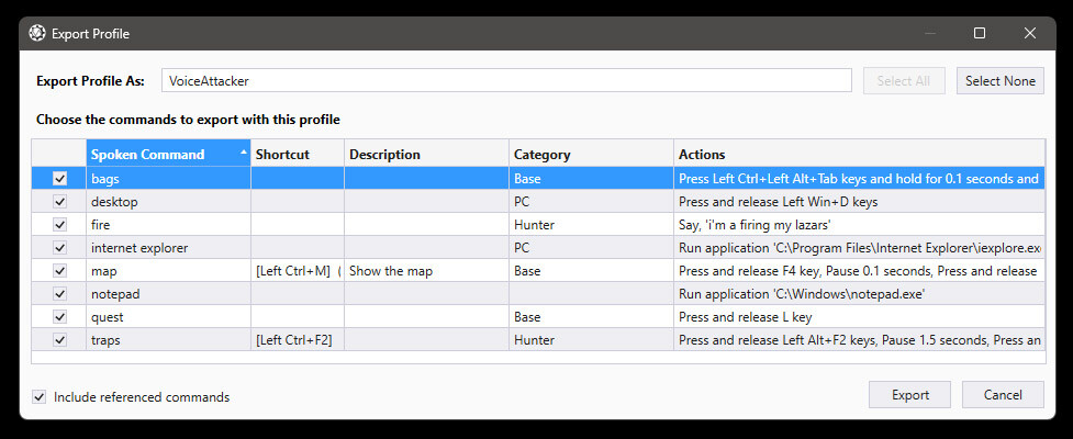 VoiceAttack screenshot 7