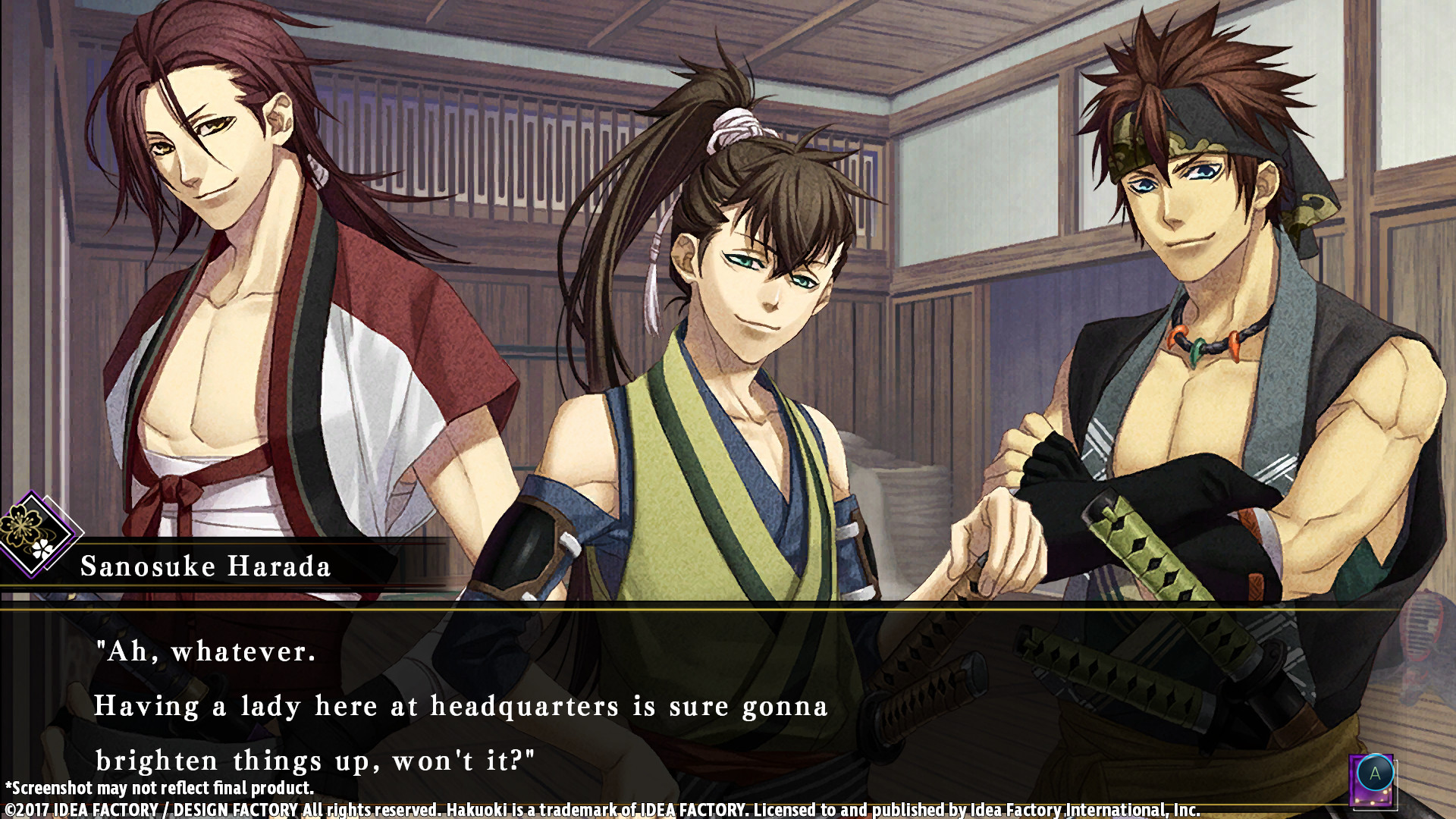 Hakuoki: Kyoto Winds screenshot 4
