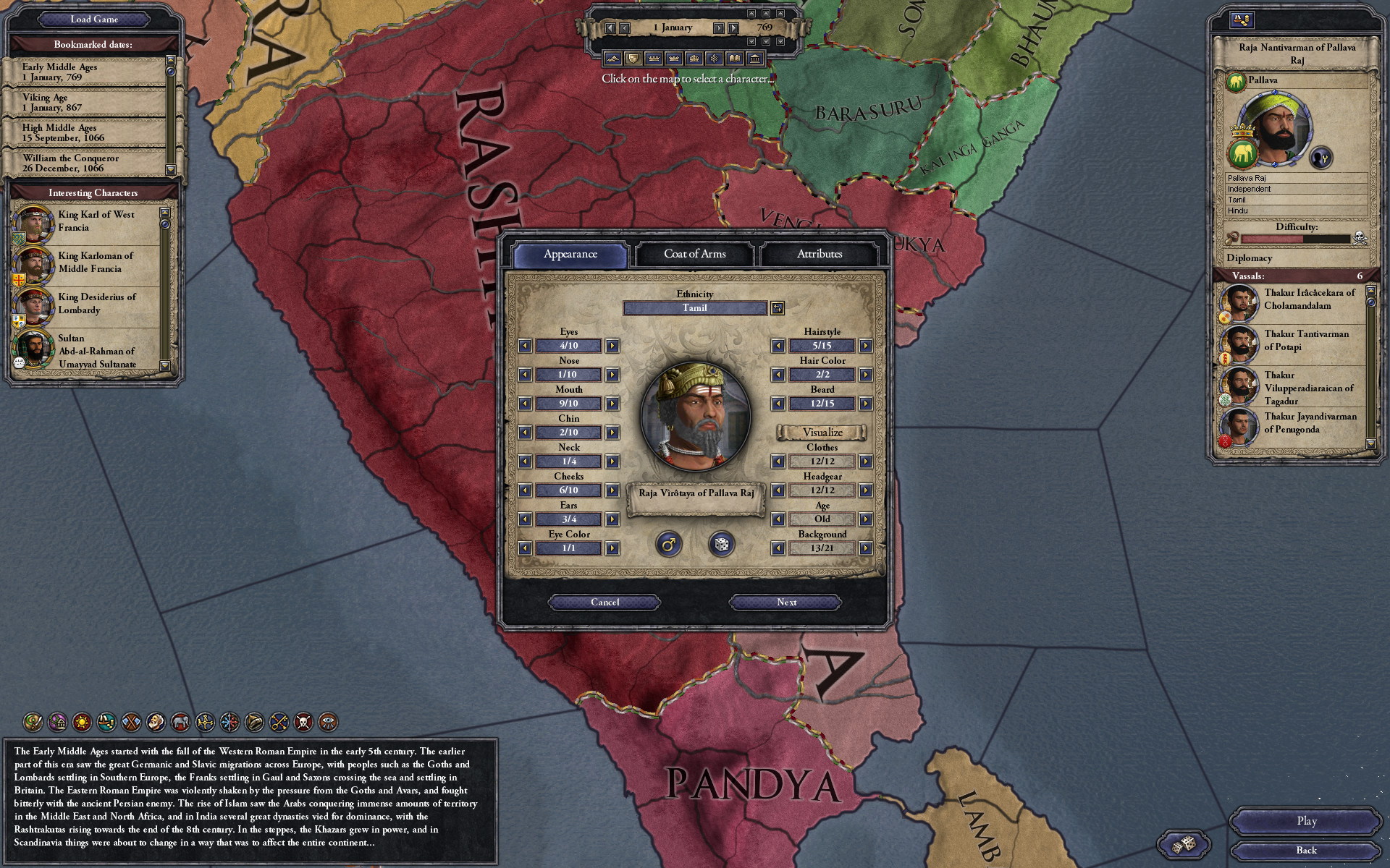 Crusader Kings II: South Indian Portraits 5 Year Anniversary Gift screenshot 1