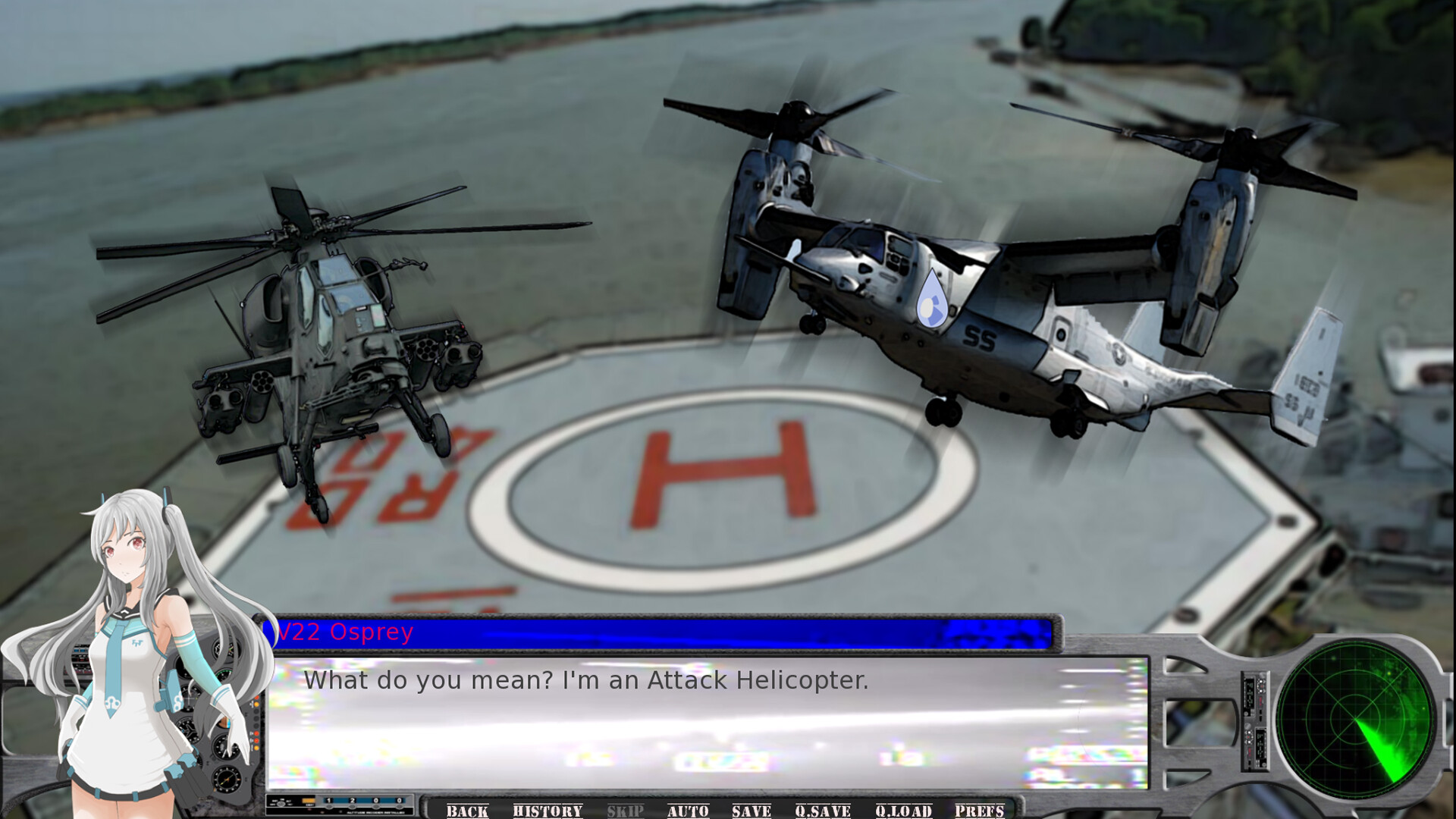Attack Helicopter Dating Simulator screenshot 2