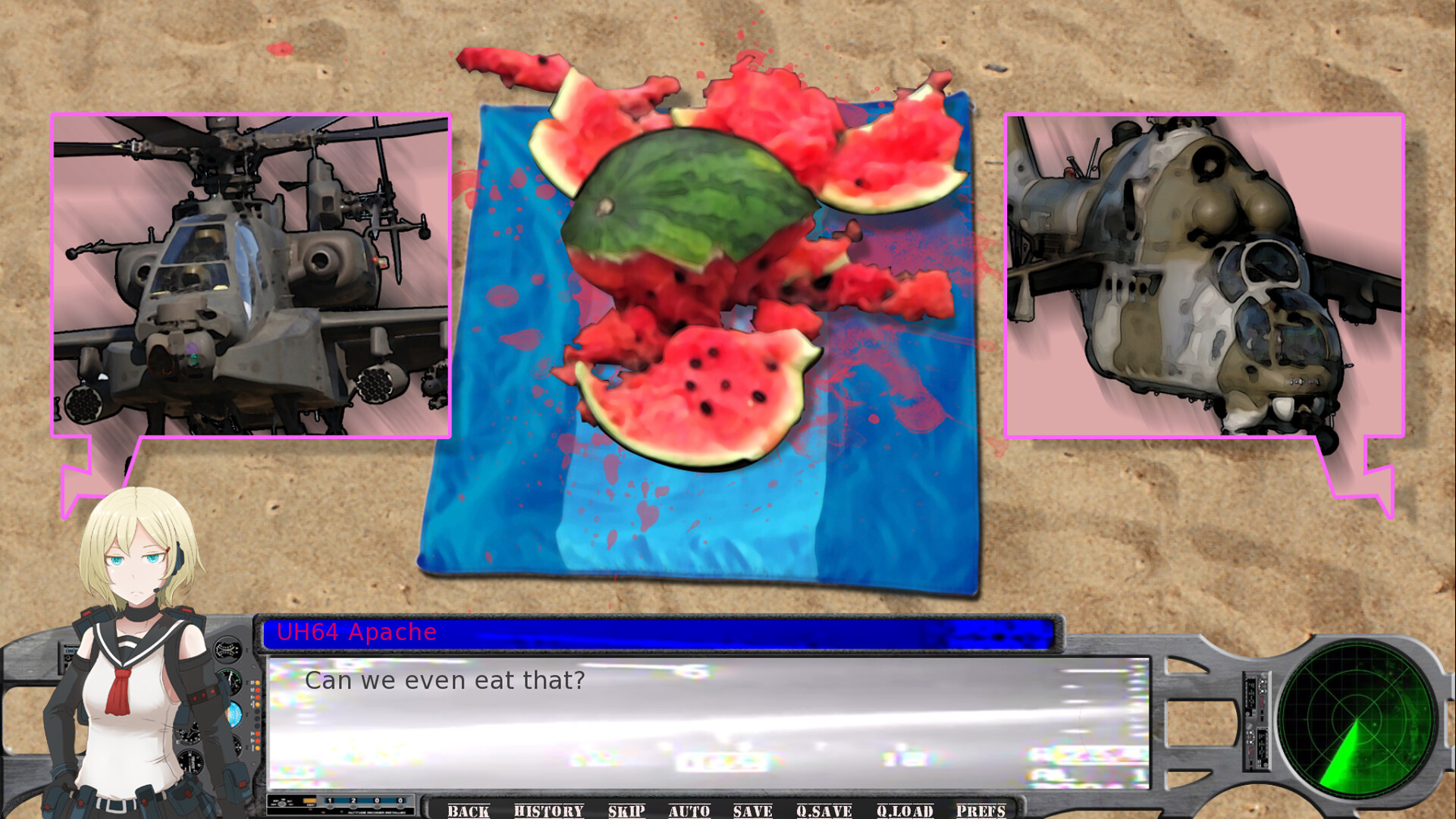 Attack Helicopter Dating Simulator screenshot 1