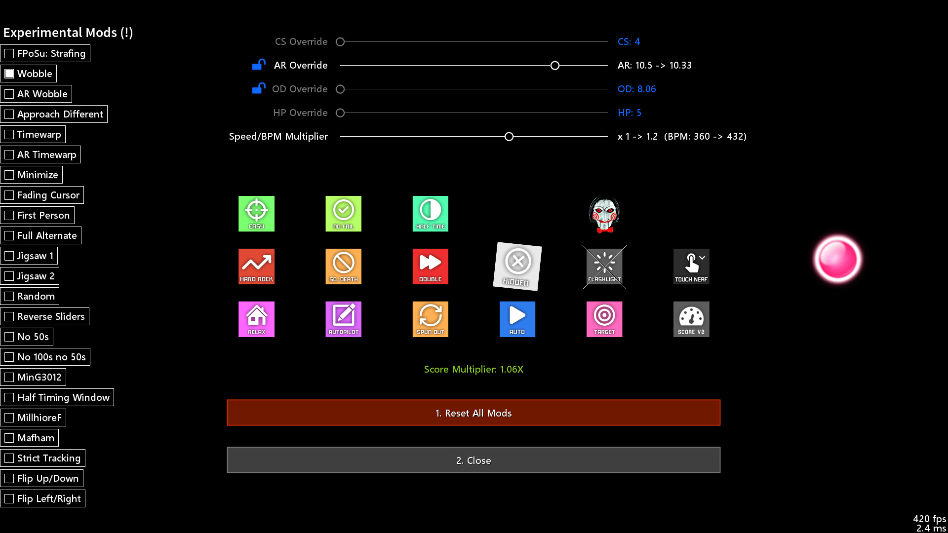 McOsu - Donation - 1 screenshot 6