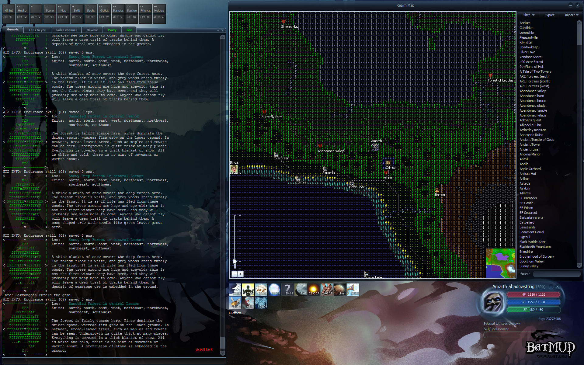 BatMUD screenshot 3