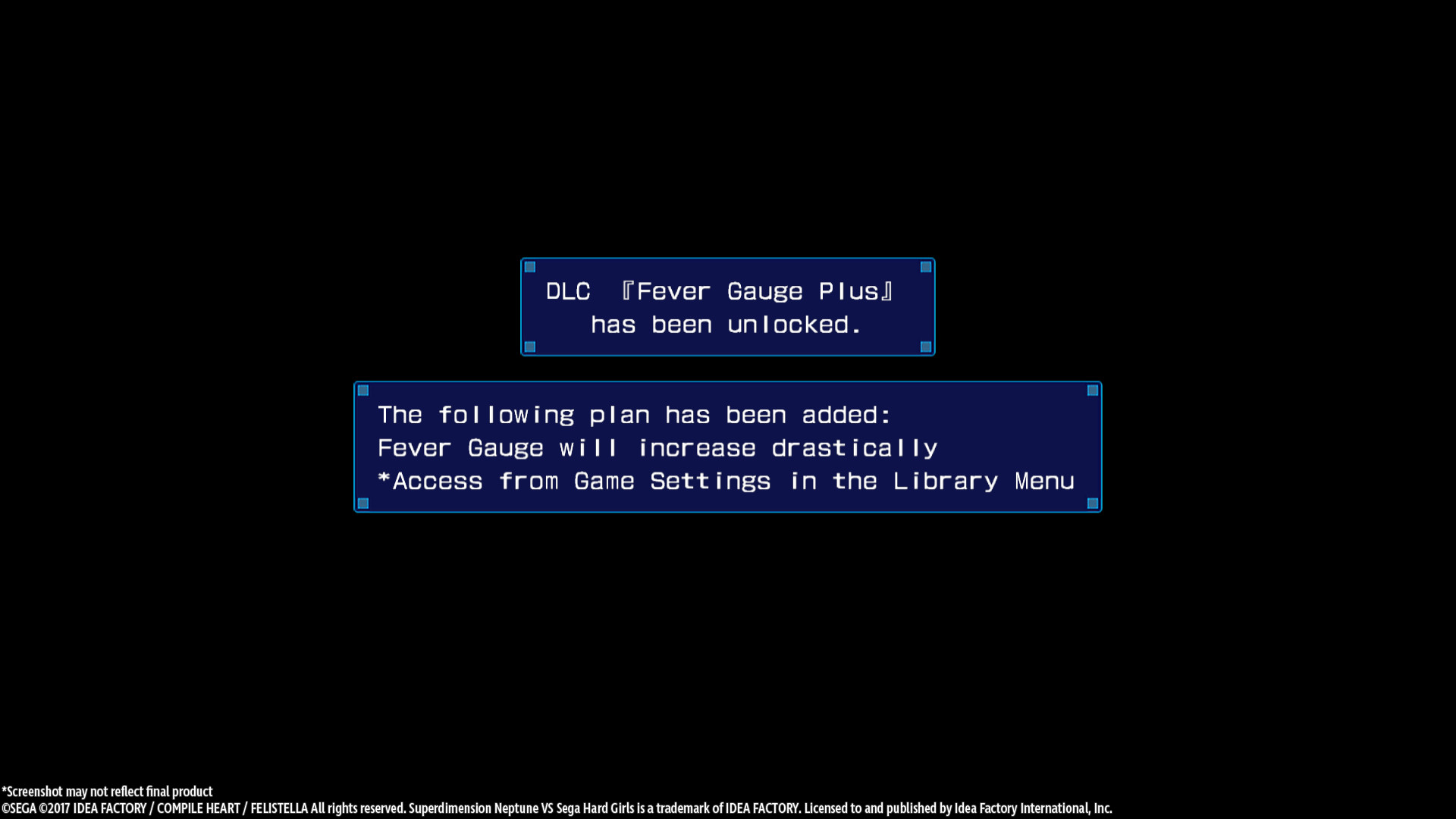 Superdimension Neptune VS Sega Hard Girls - Fever Gauge Plus screenshot 1