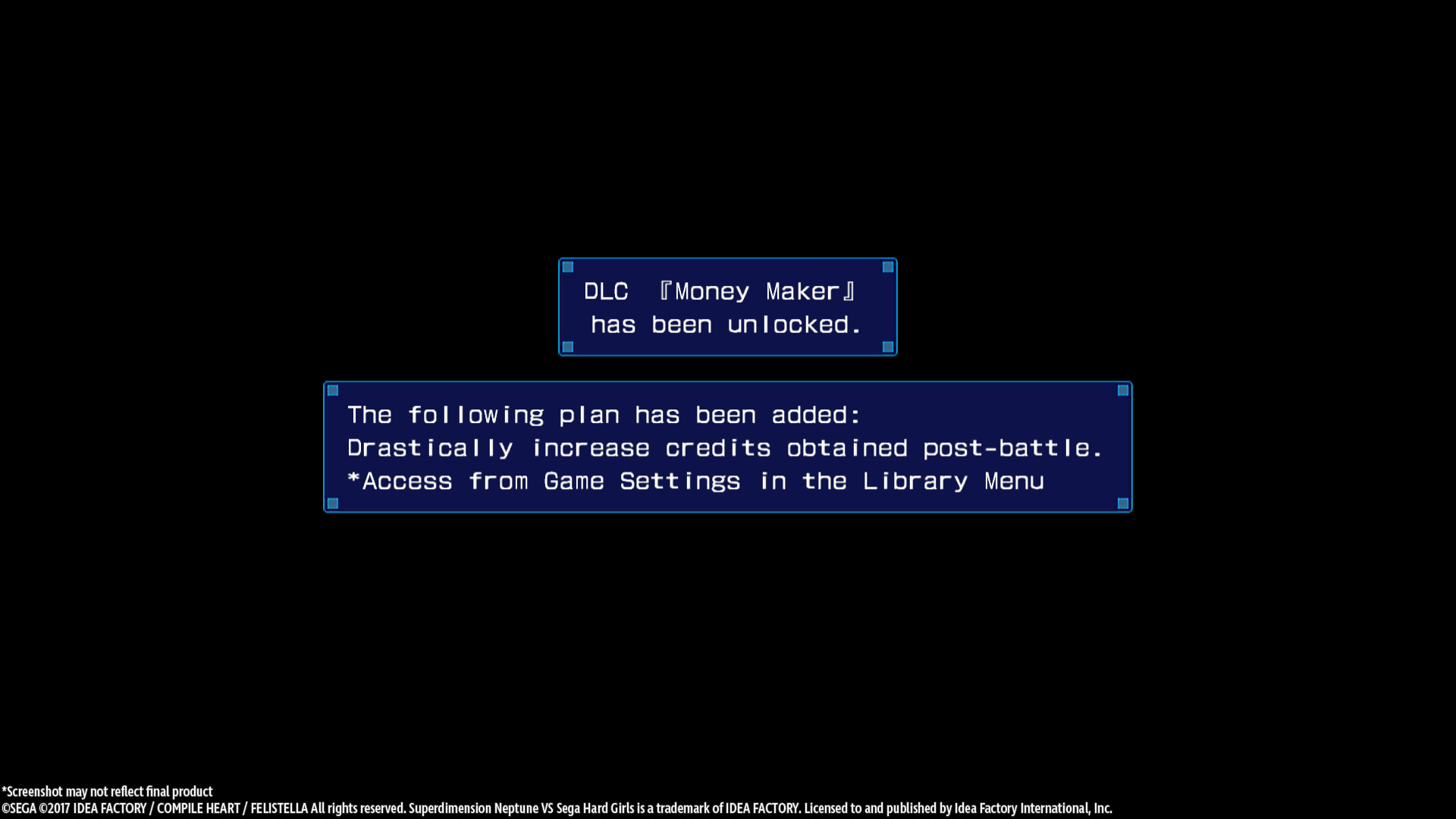 Superdimension Neptune VS Sega Hard Girls - Money Maker screenshot 1