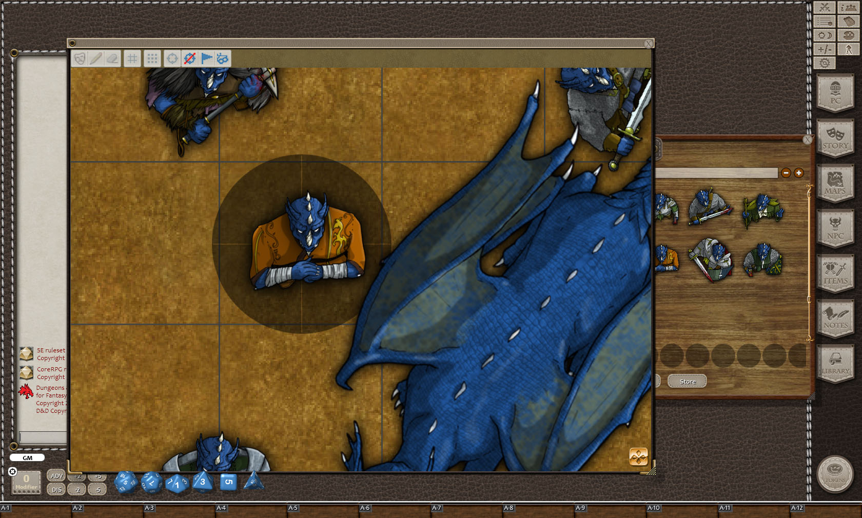 Fantasy Grounds - Blue Dragons (Token Pack) screenshot 4