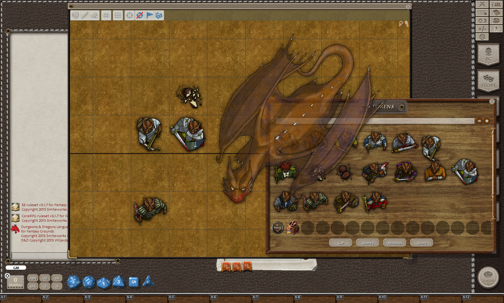 Fantasy Grounds - Copper Dragons (Token Pack) screenshot 2