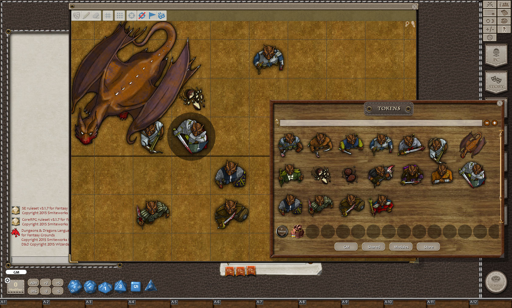 Fantasy Grounds - Copper Dragons (Token Pack) screenshot 3