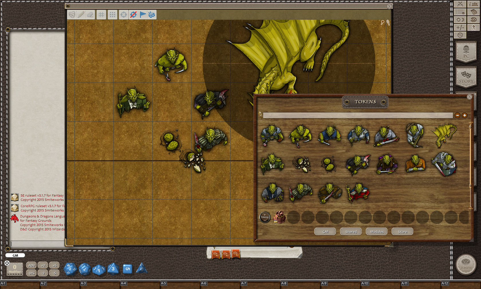 Fantasy Grounds - Gold Dragons (Token Pack) screenshot 3