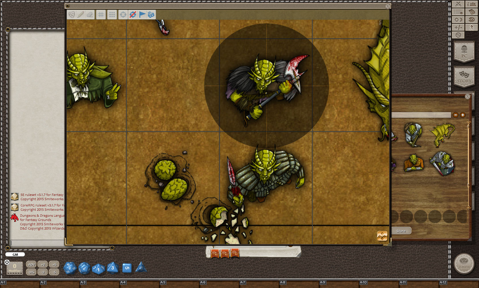 Fantasy Grounds - Gold Dragons (Token Pack) screenshot 4