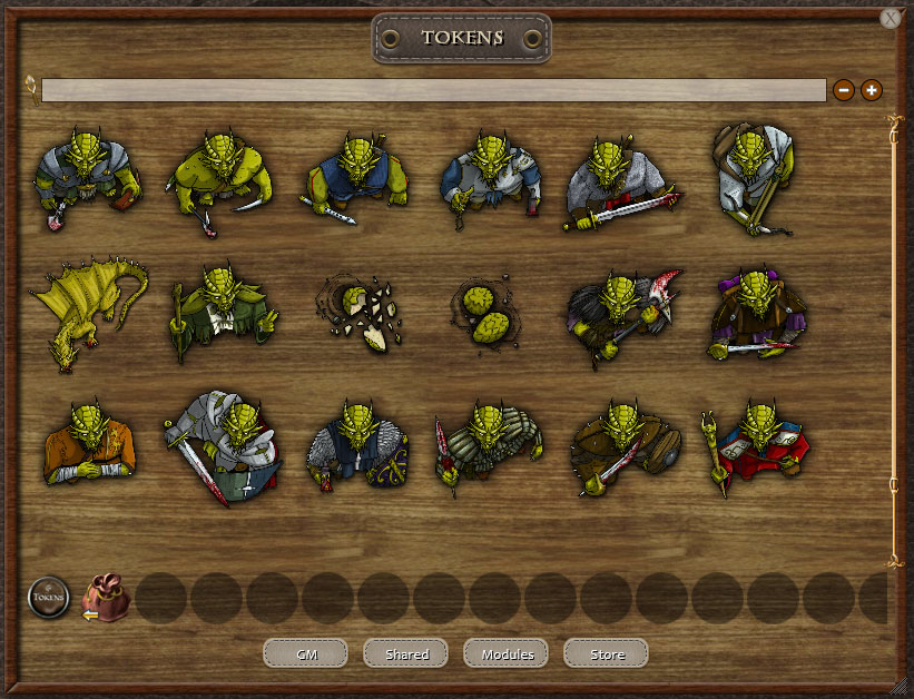 Fantasy Grounds - Gold Dragons (Token Pack) screenshot 1