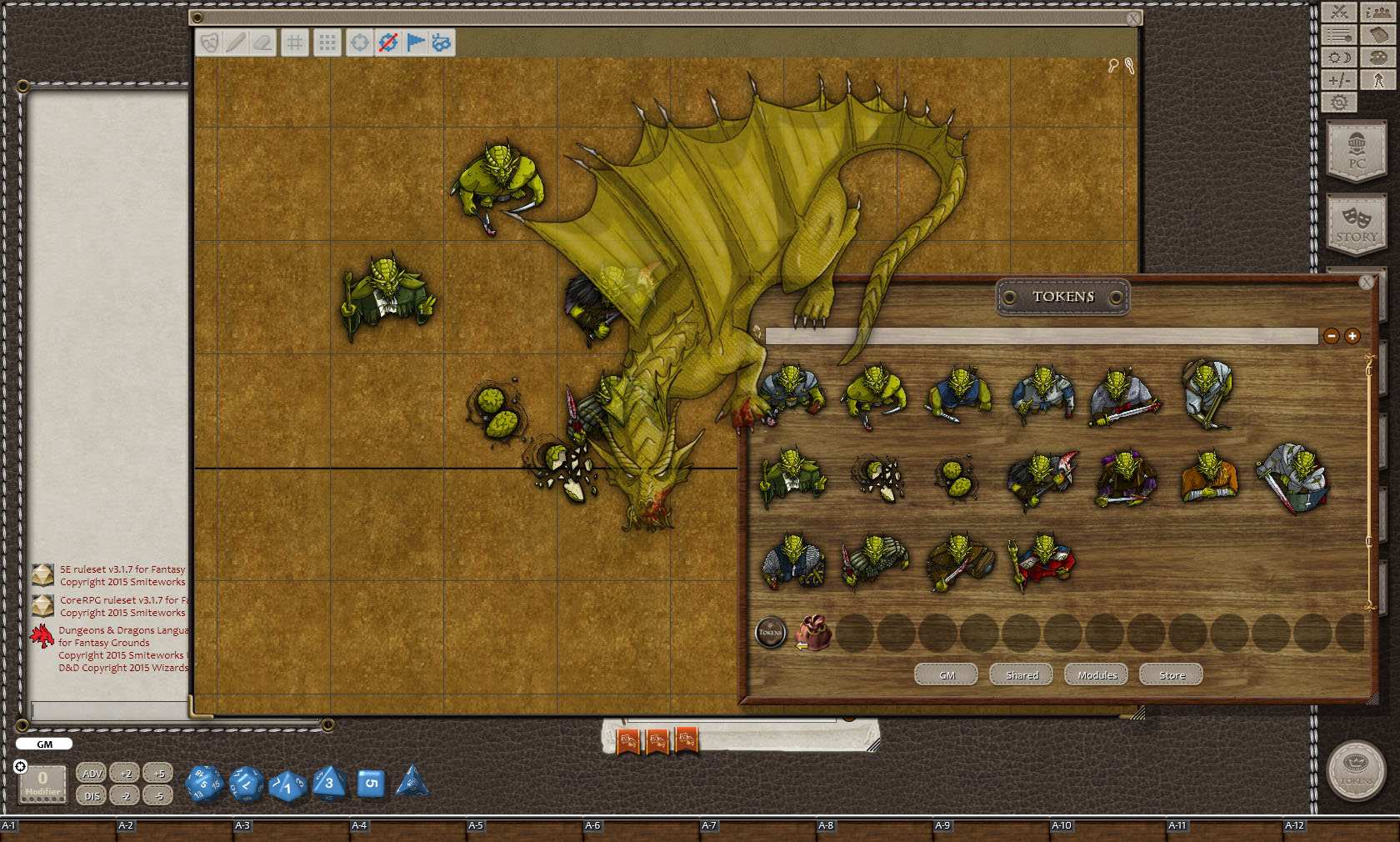 Fantasy Grounds - Gold Dragons (Token Pack) screenshot 2