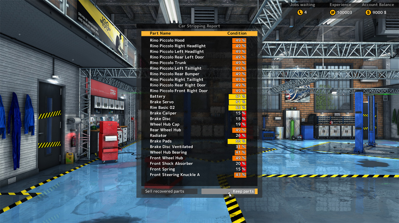 Car Mechanic Simulator 2015 - Car Stripping screenshot 8