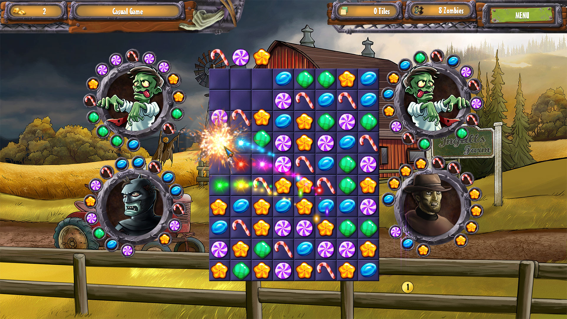 Zombie Solitaire 2 Chapter 1 screenshot 4