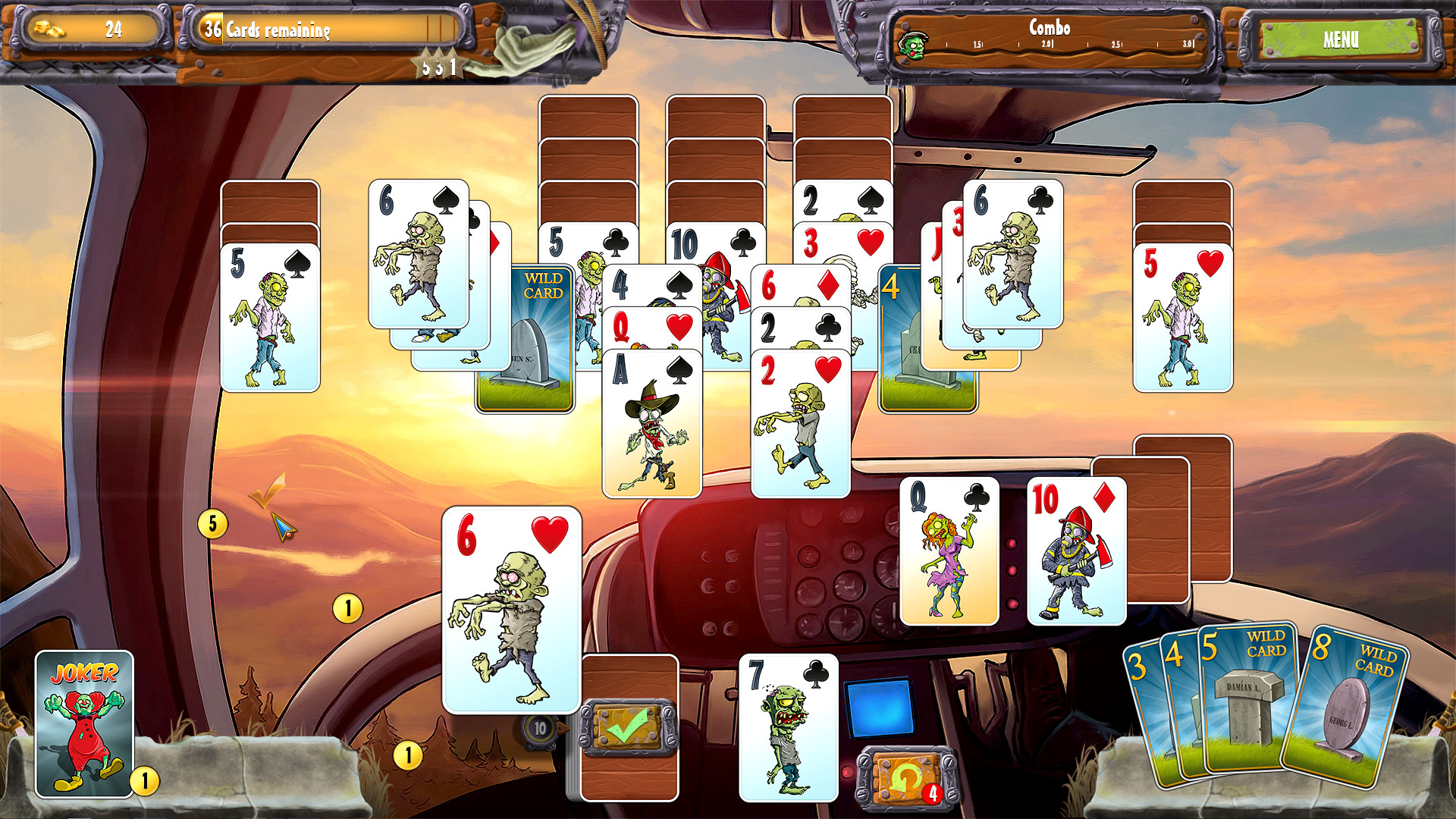 Zombie Solitaire 2 Chapter 1 screenshot 7