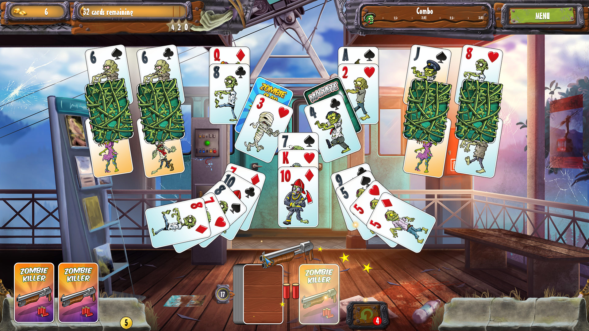 Zombie Solitaire 2 Chapter 2 screenshot 8