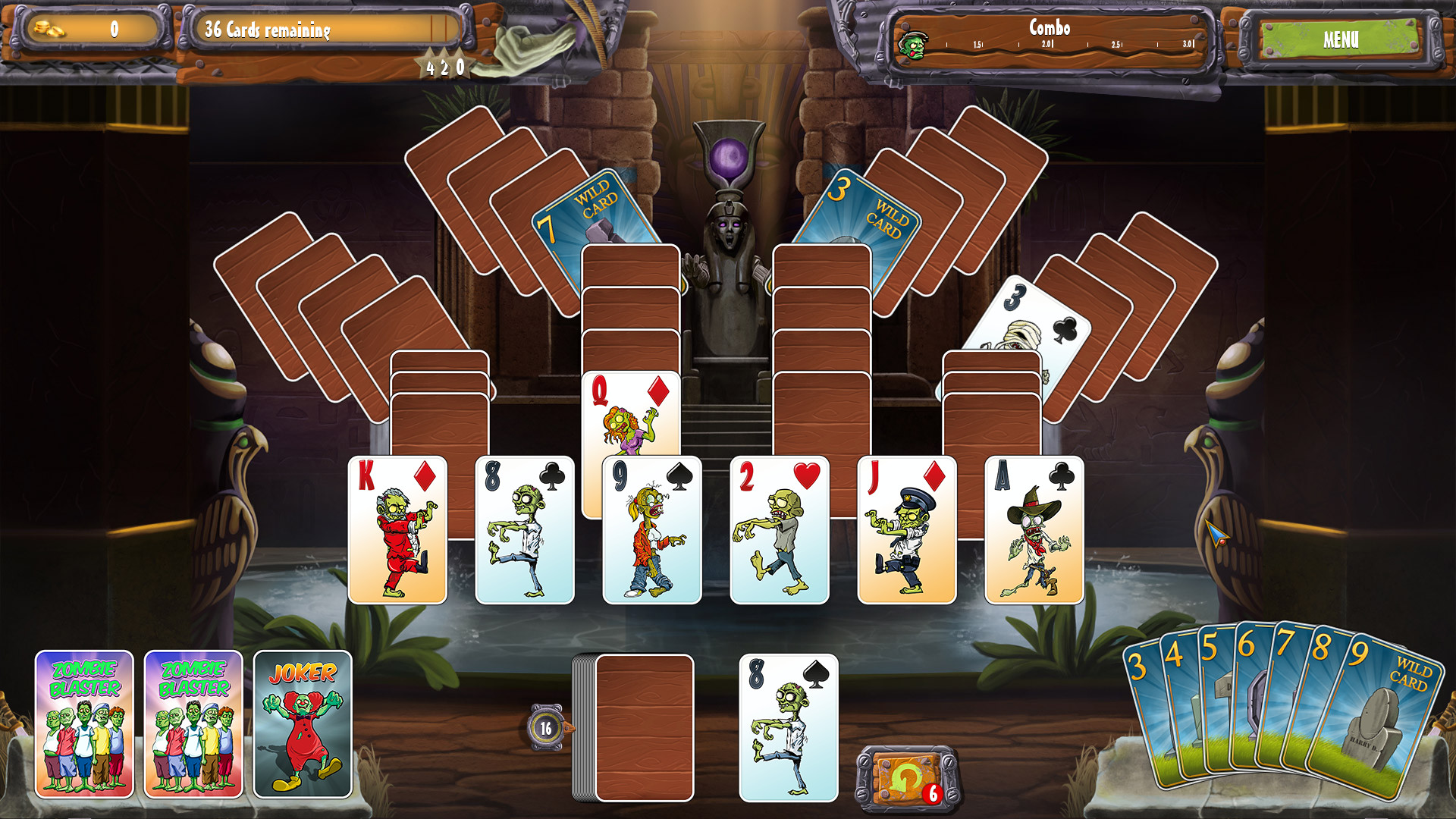 Zombie Solitaire 2 Chapter 3 screenshot 5
