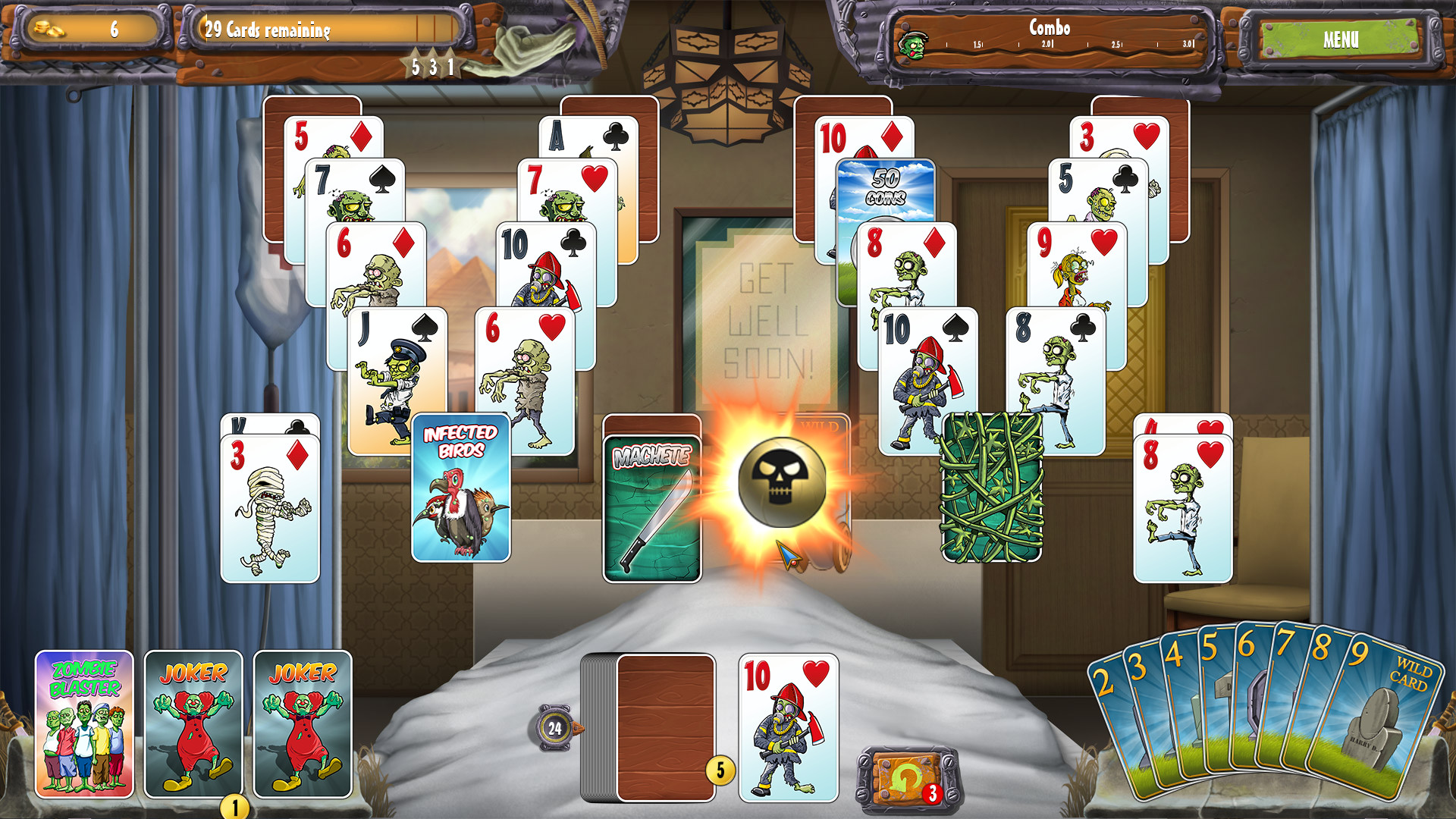 Zombie Solitaire 2 Chapter 3 screenshot 9