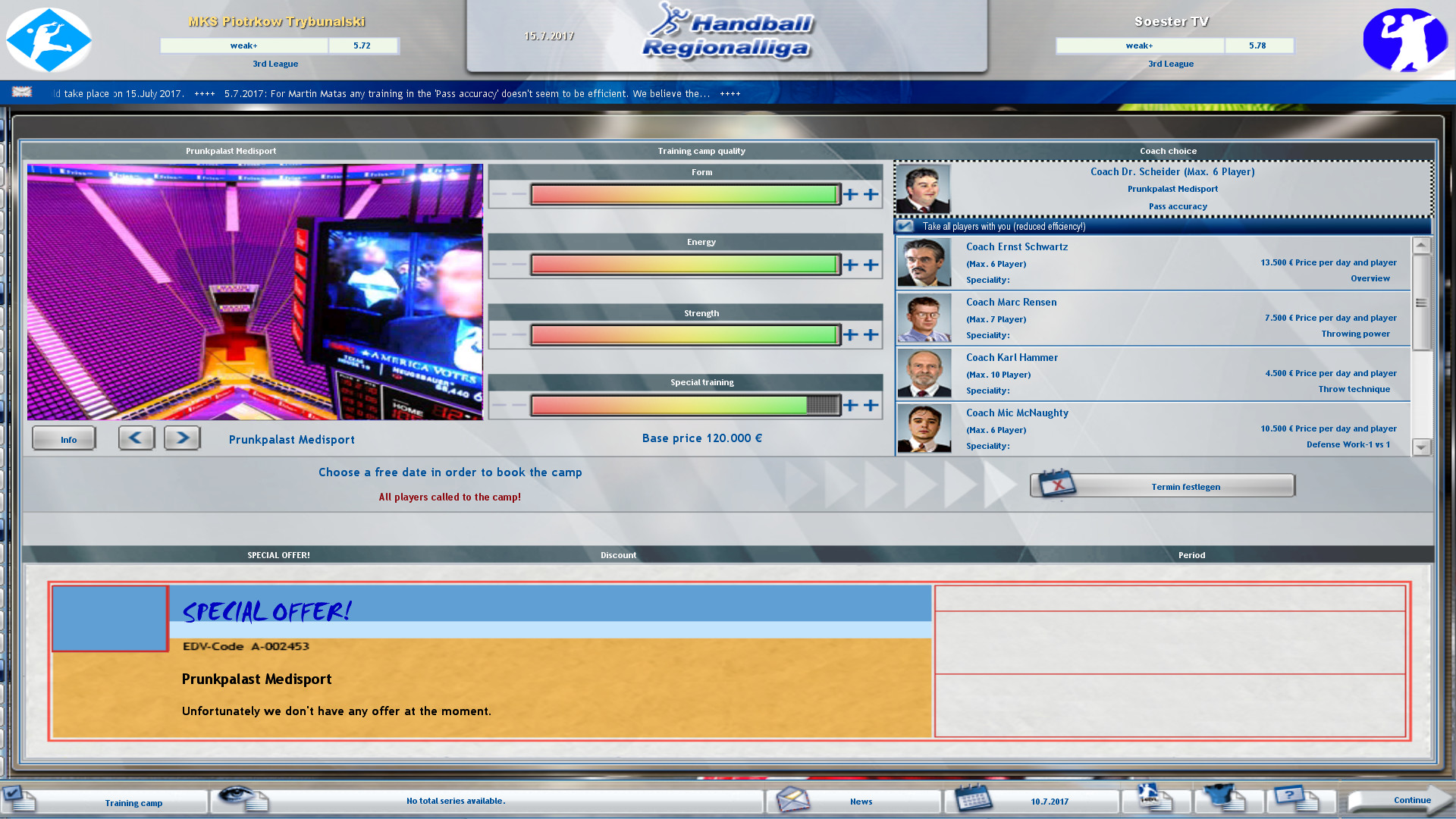 Handball Manager - TEAM screenshot 3