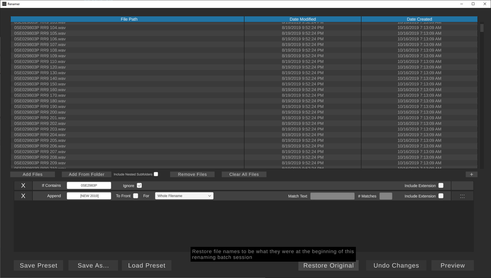 Renamer screenshot 5