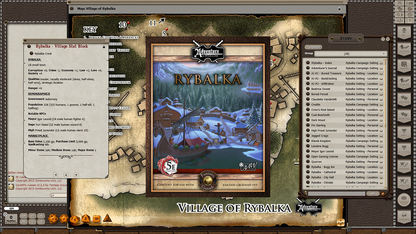 Fantasy Grounds - Rybalka (5E) screenshot 1