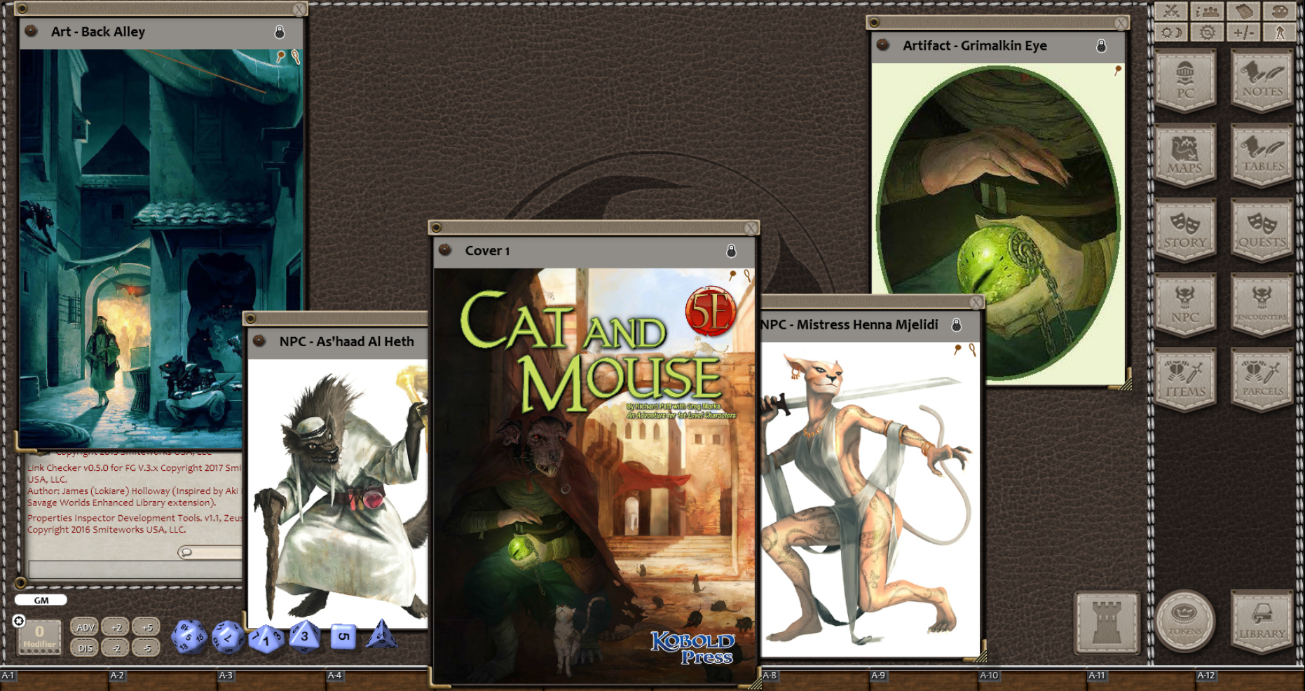 Fantasy Grounds - Cat & Mouse (5E) screenshot 1
