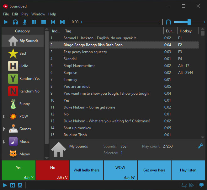 Soundpad screenshot 2
