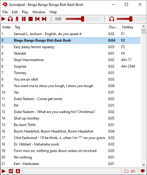 Soundpad screenshot 1