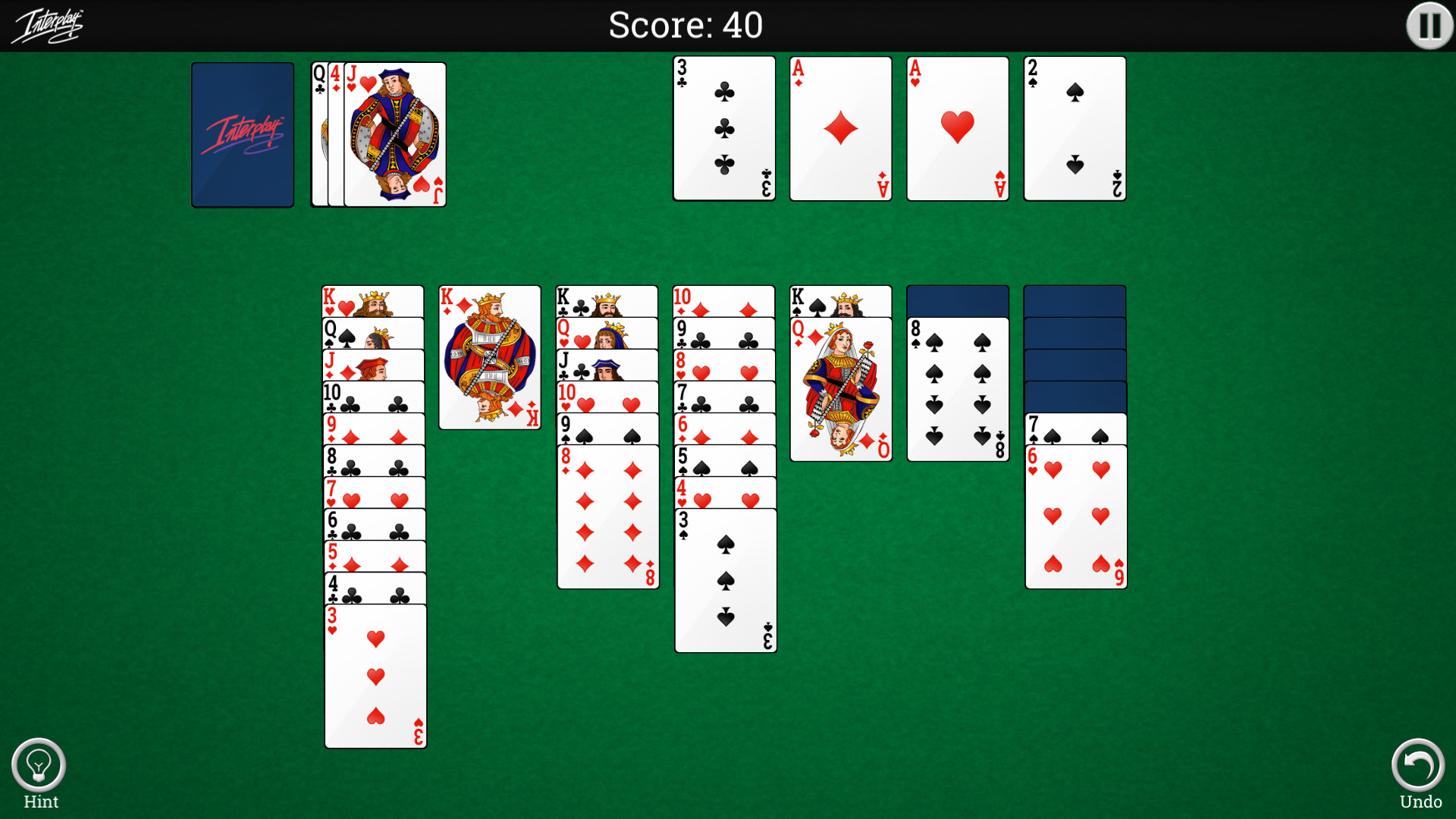 Interplay Solitaire screenshot 1