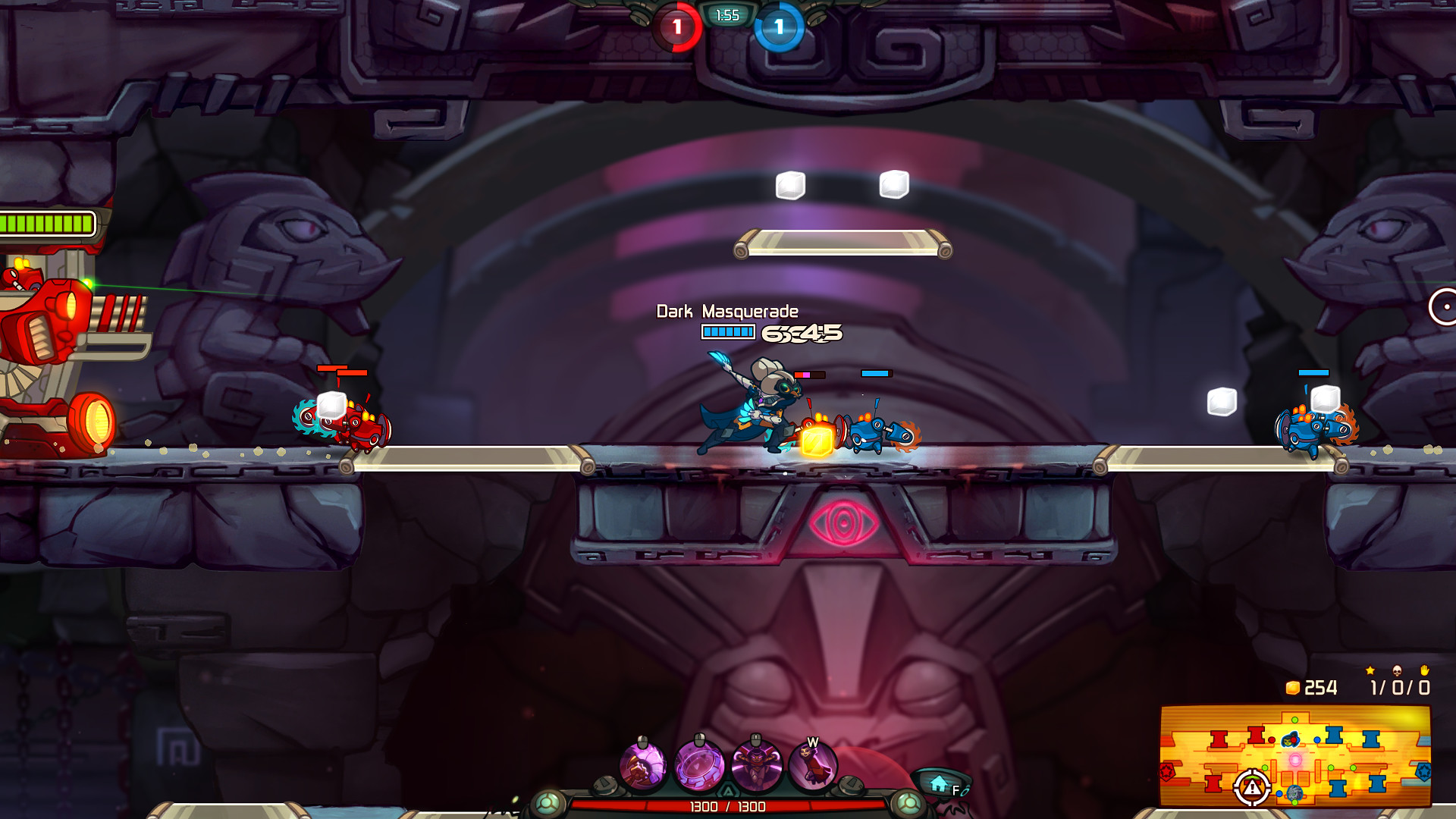 Awesomenauts - Dark Masquerade Qi'Tara Skin screenshot 3